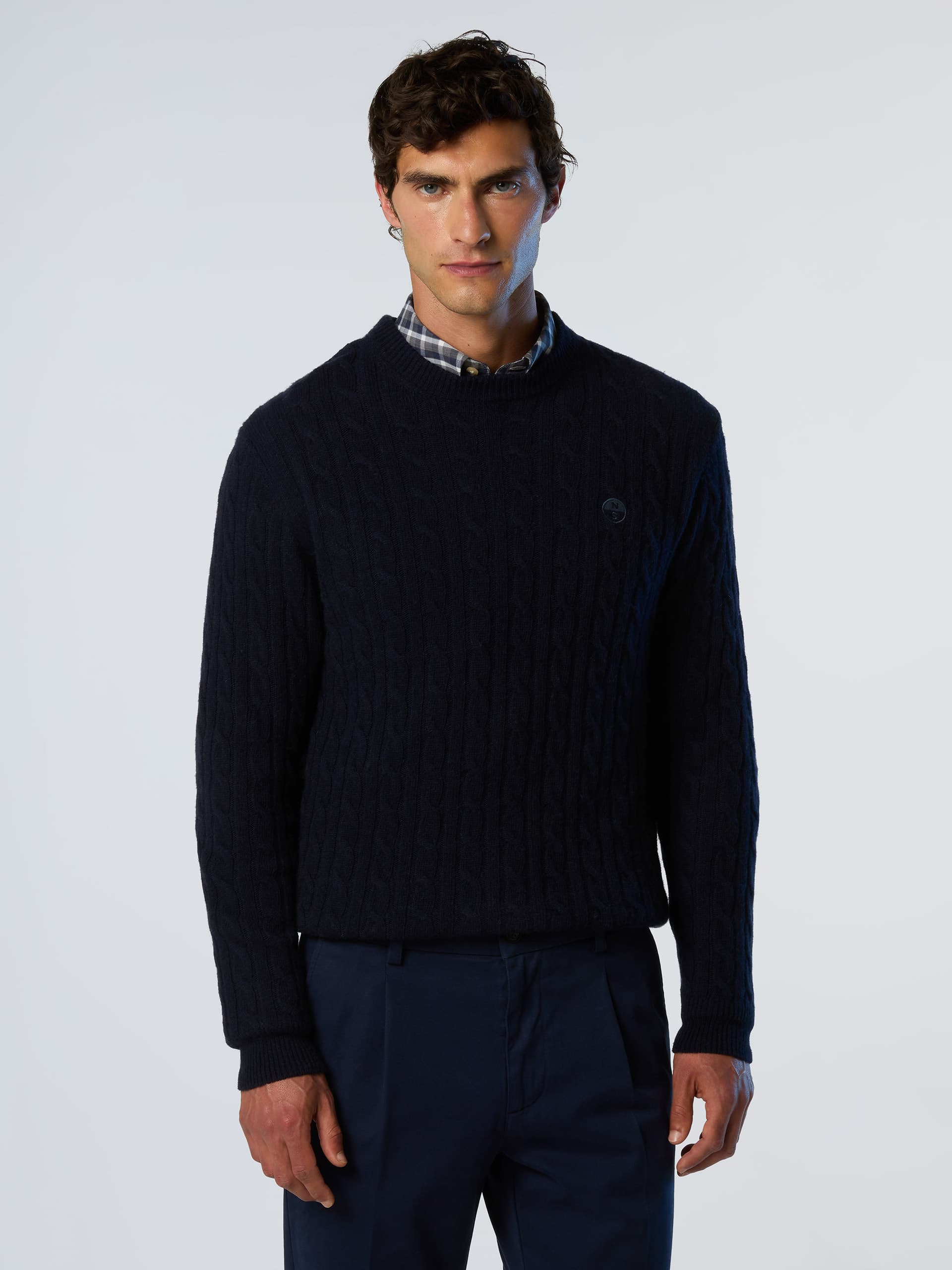 north sails, North Sails Sweater Cable-knit Crew-neck, Product 0