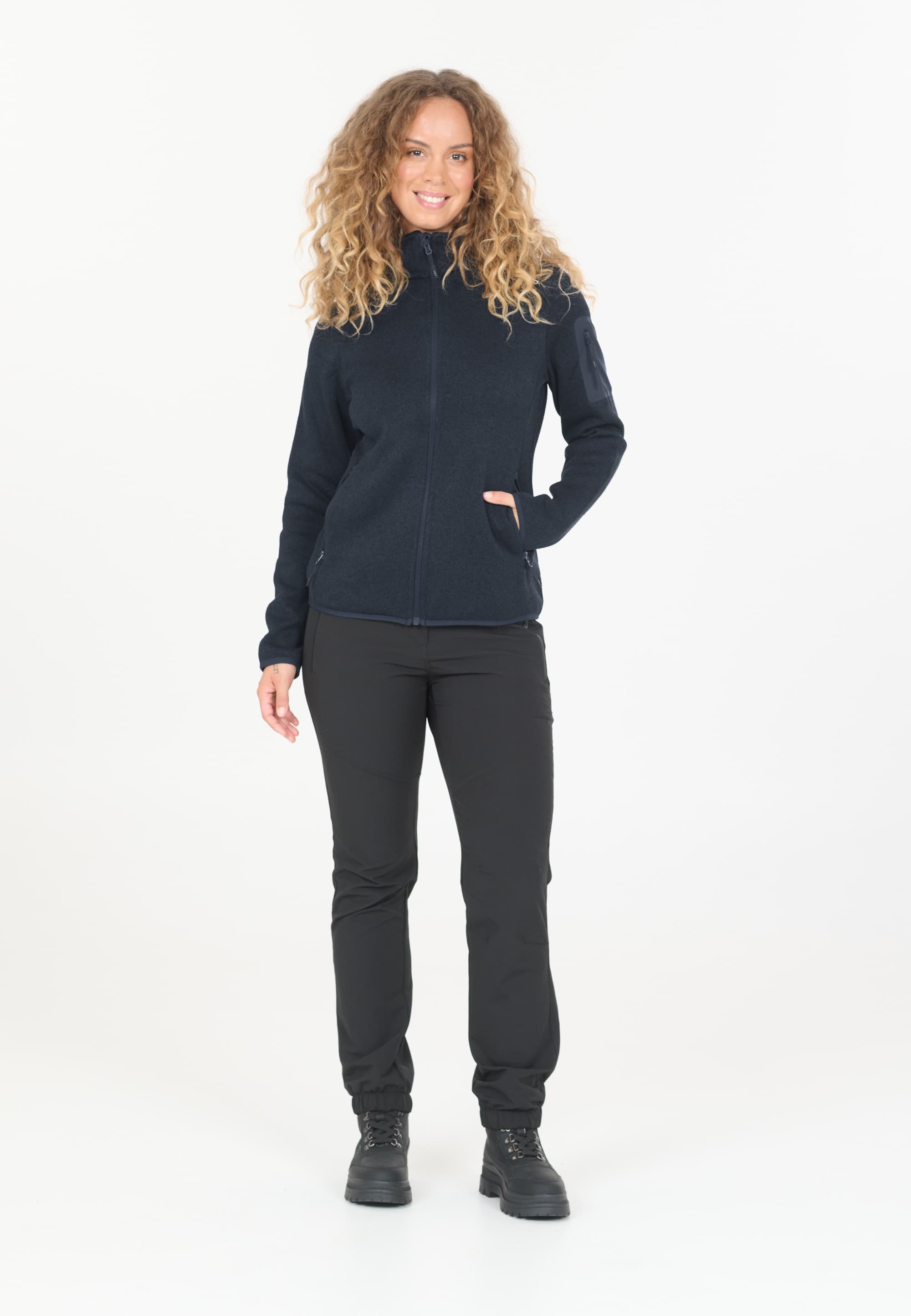 CMP, W Knit Fleece Jacket, Model 1