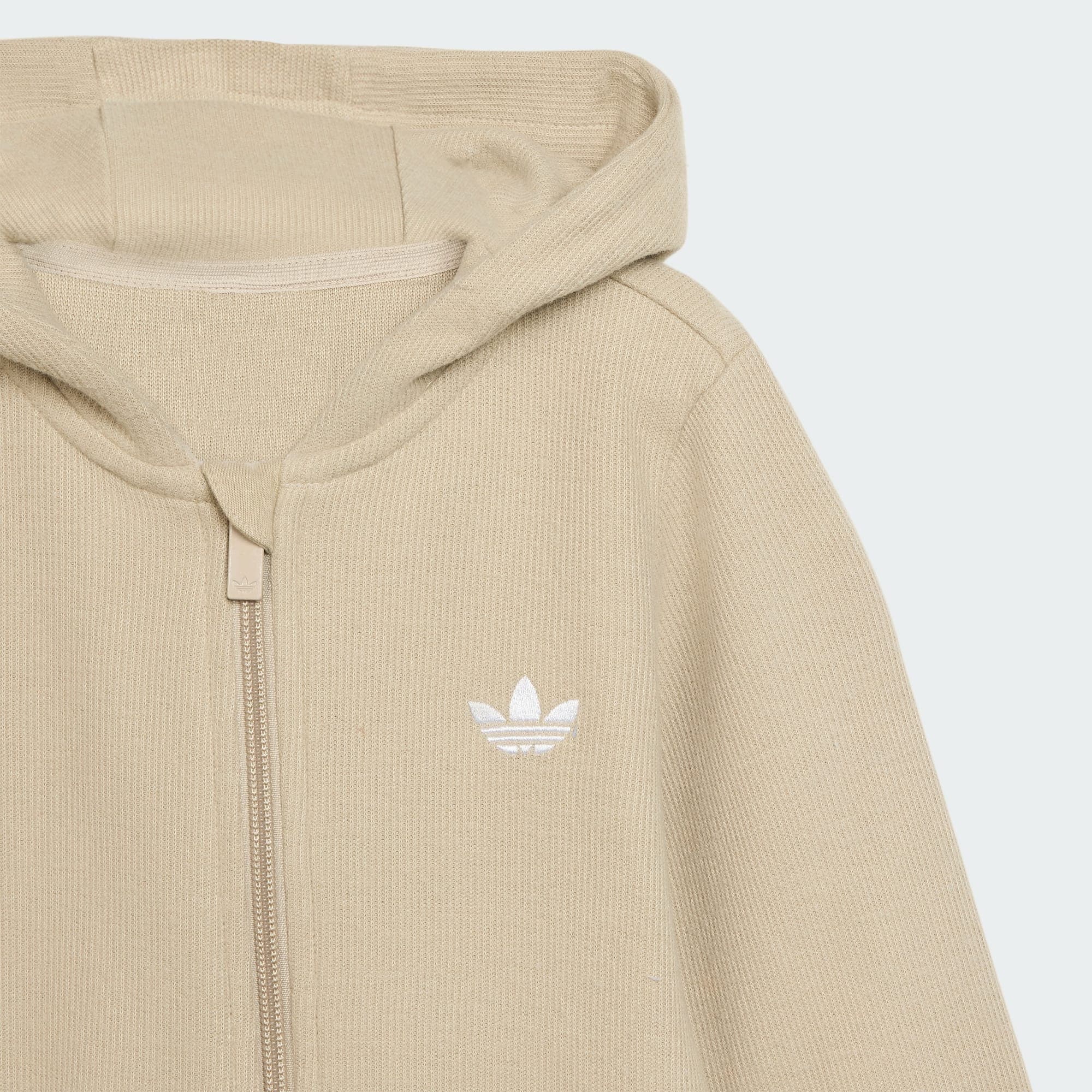 ADIDAS ORIGINALS, Adidas Originals Ribbstickad Body Med Huva I Vinteranpassat Material, Detail 1
