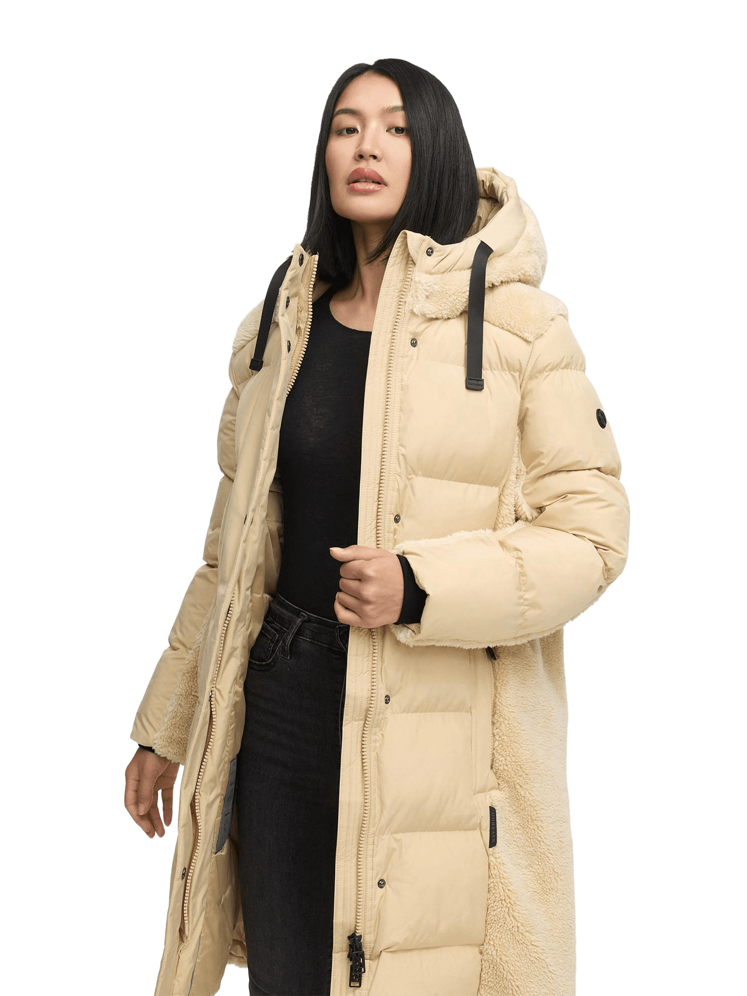 navahoo, Women Winterjacket Funkelteddy, Model 1