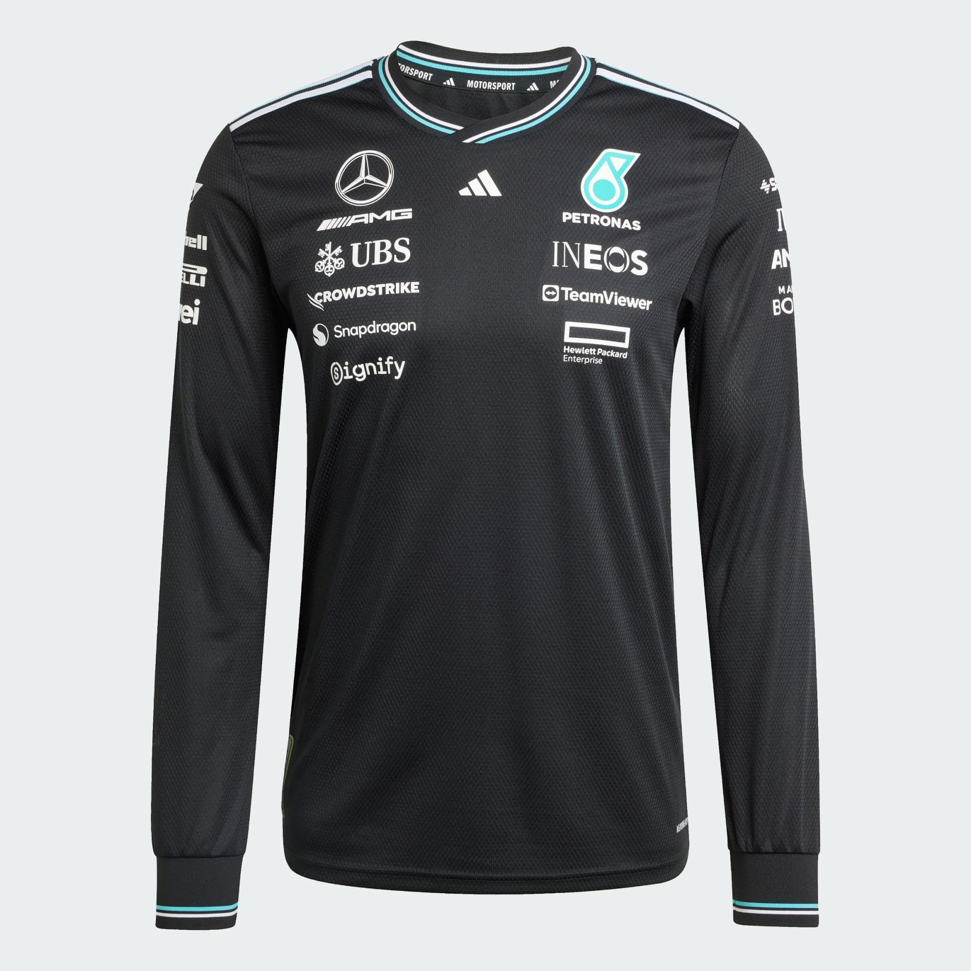 Adidas, Adidas Mercedes - Amg Petronas Formula One Team Driver Jersey Authentic Long Sleeve Tröja, Product 0