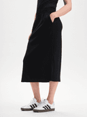 W SOFT SCUBA SKIRT, Black