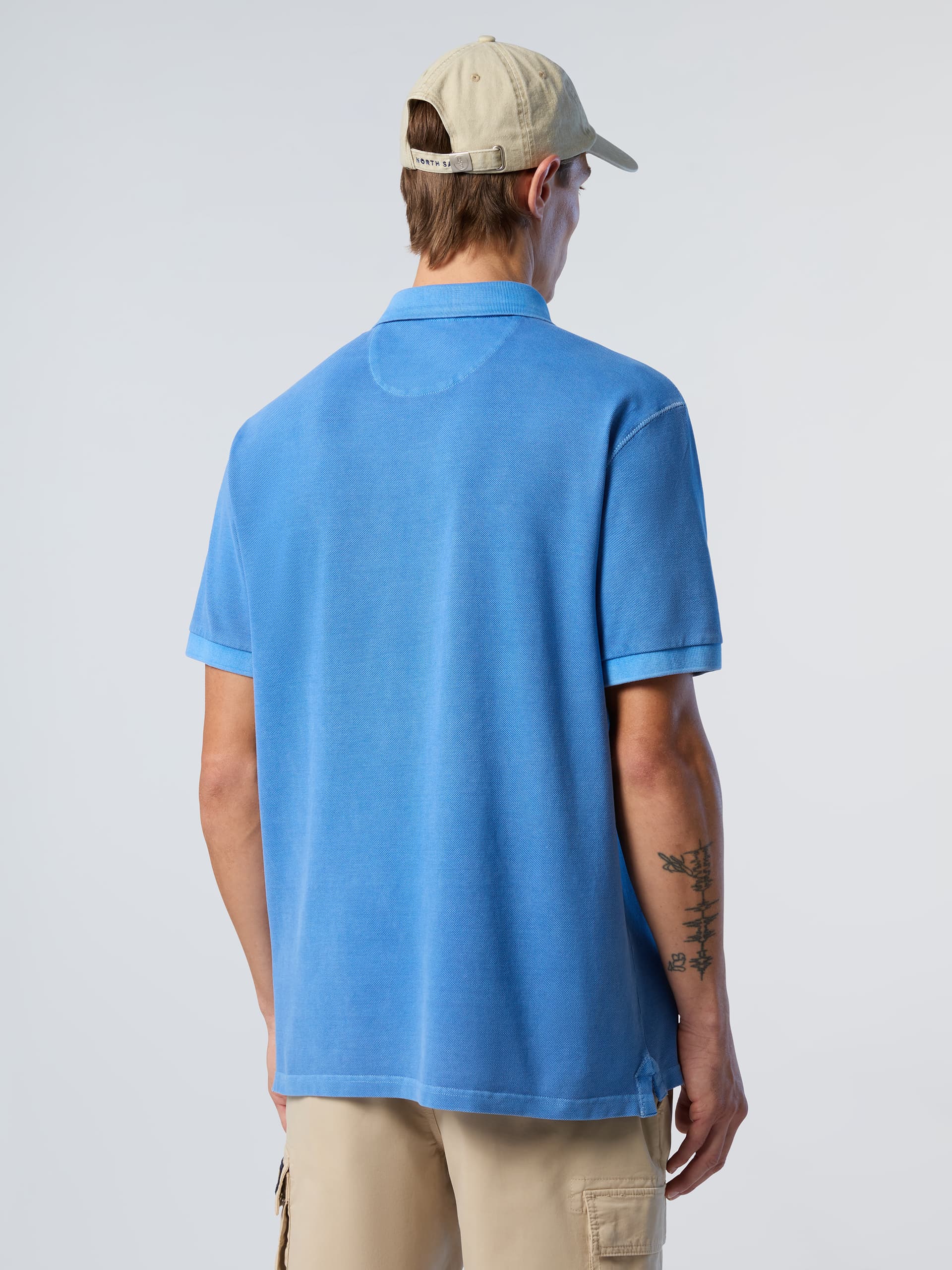 north sails, North Sails Polo Shirt With Pigment-dyed Finish, Model 1