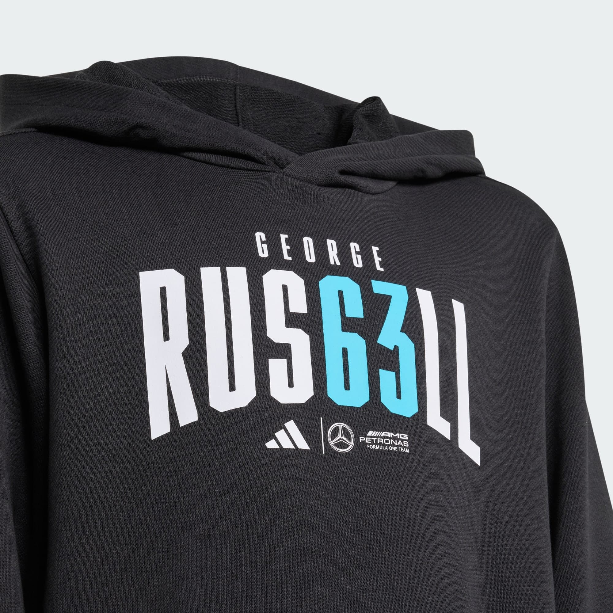Adidas, Adidas Mercedes - Amg Petronas Formula One Team George Russell Hoodie Barn, Detail 1