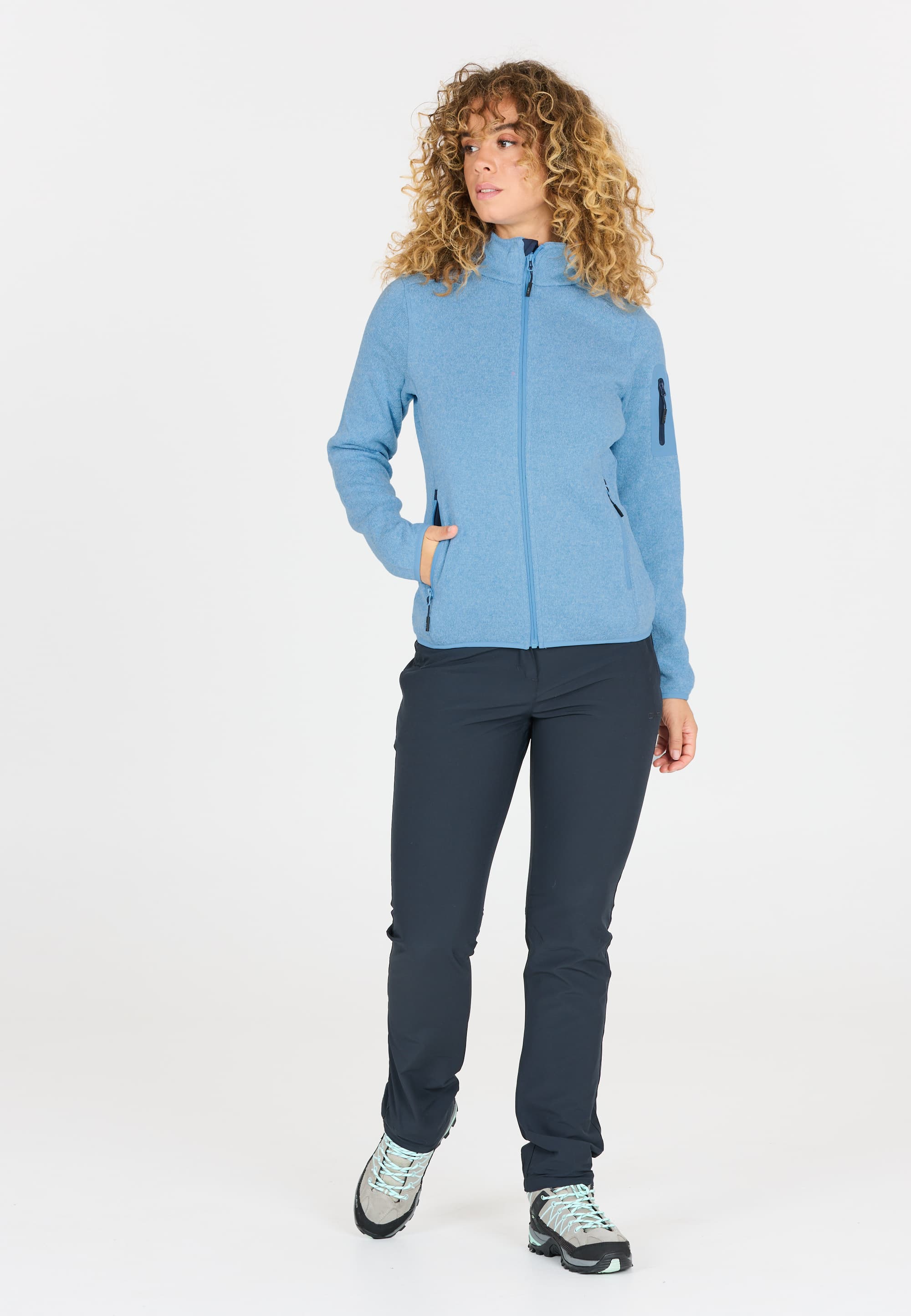 CMP, W Knit Fleece Jacket, Model 1