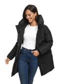 Women Winterjacket Delilah, Black
