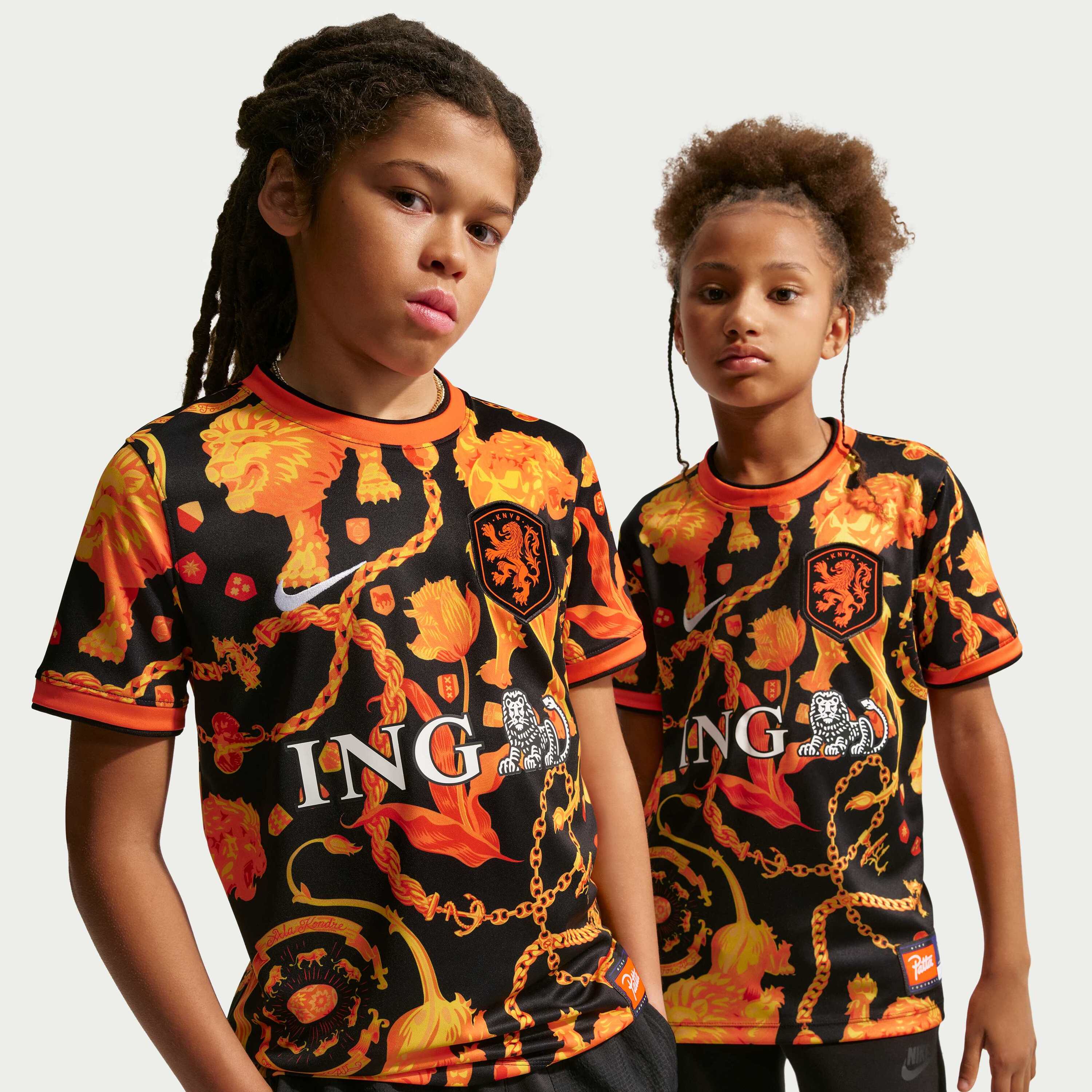 Nike, Older Kids' Short-sleeve Football Top Netherlands X Patta, Product 0