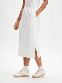 W SOFT SCUBA SKIRT, White