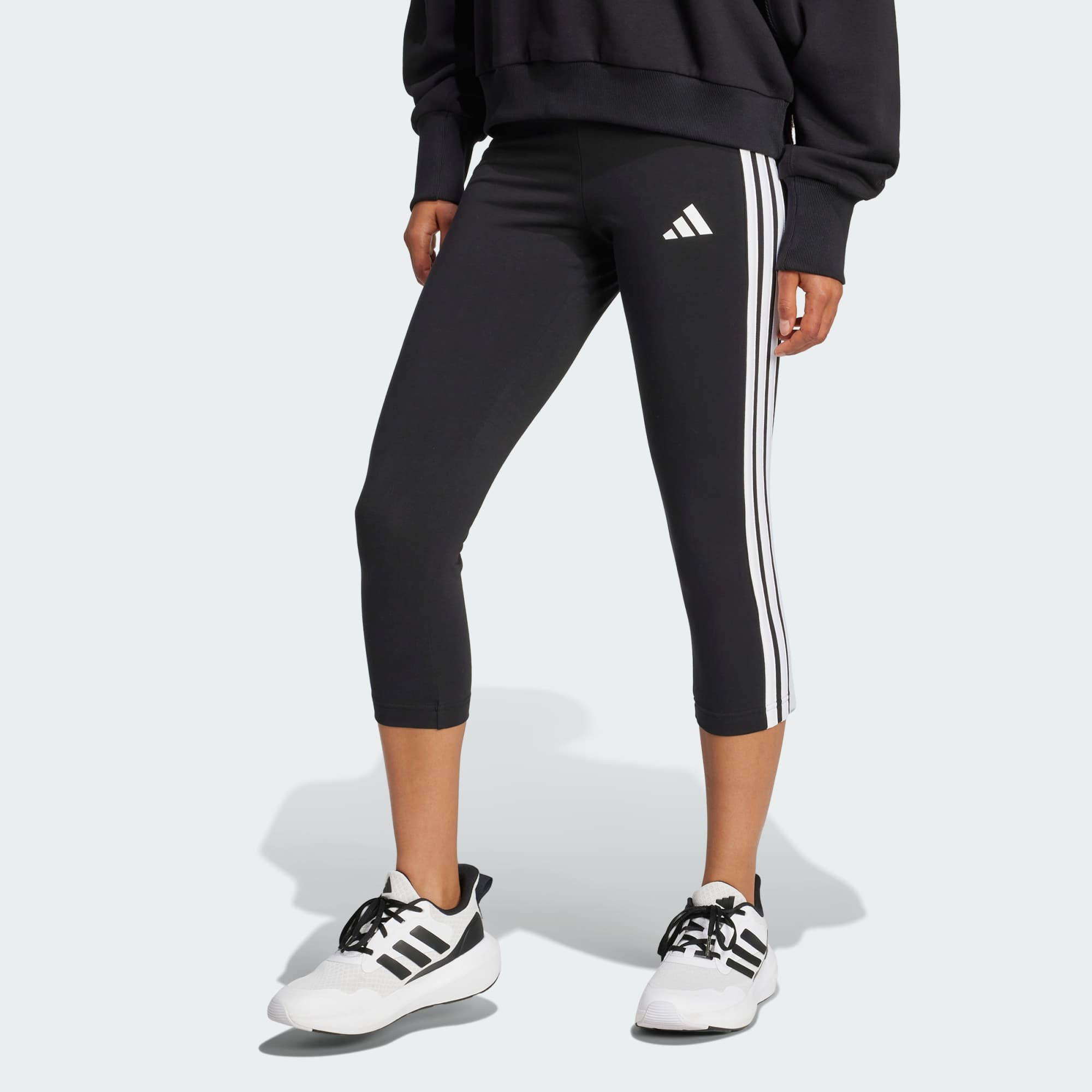 Adidas, Adidas Essentials 3-stripes 3/4-långa Leggings, Model 1