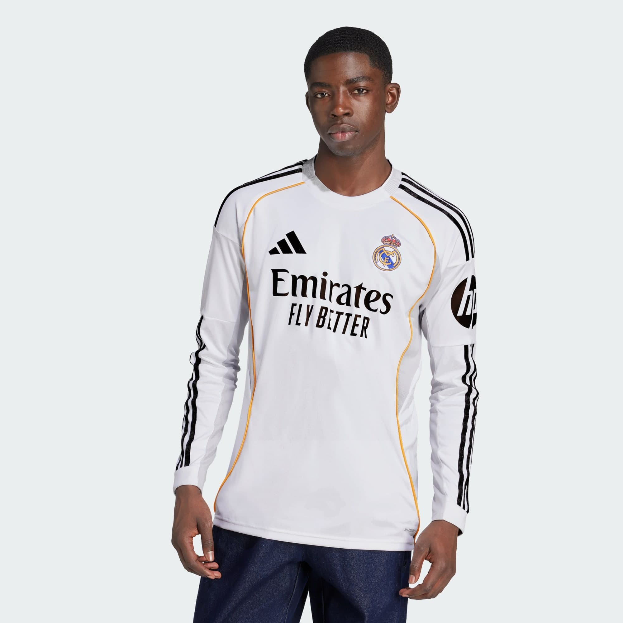 Adidas, Adidas Real Madrid 25/26 Långärmad Hemmatröja, Model 1