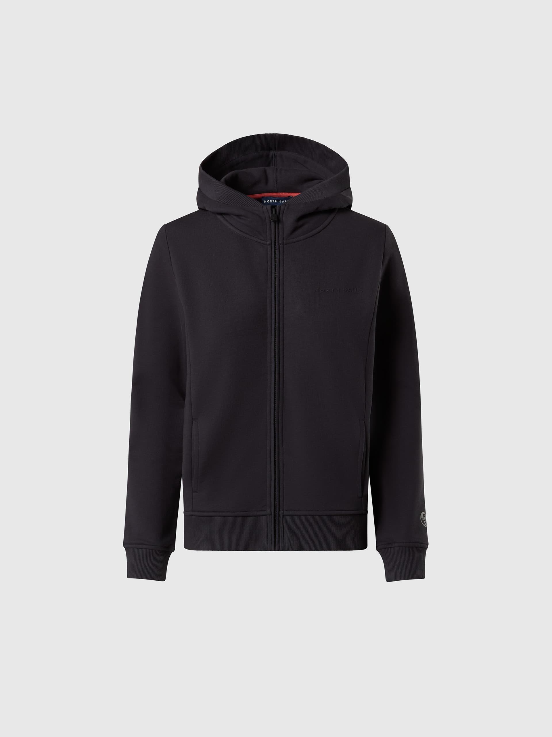 north sails, North Sails Full-zip Hoodie With Tonal Logo, Product 0