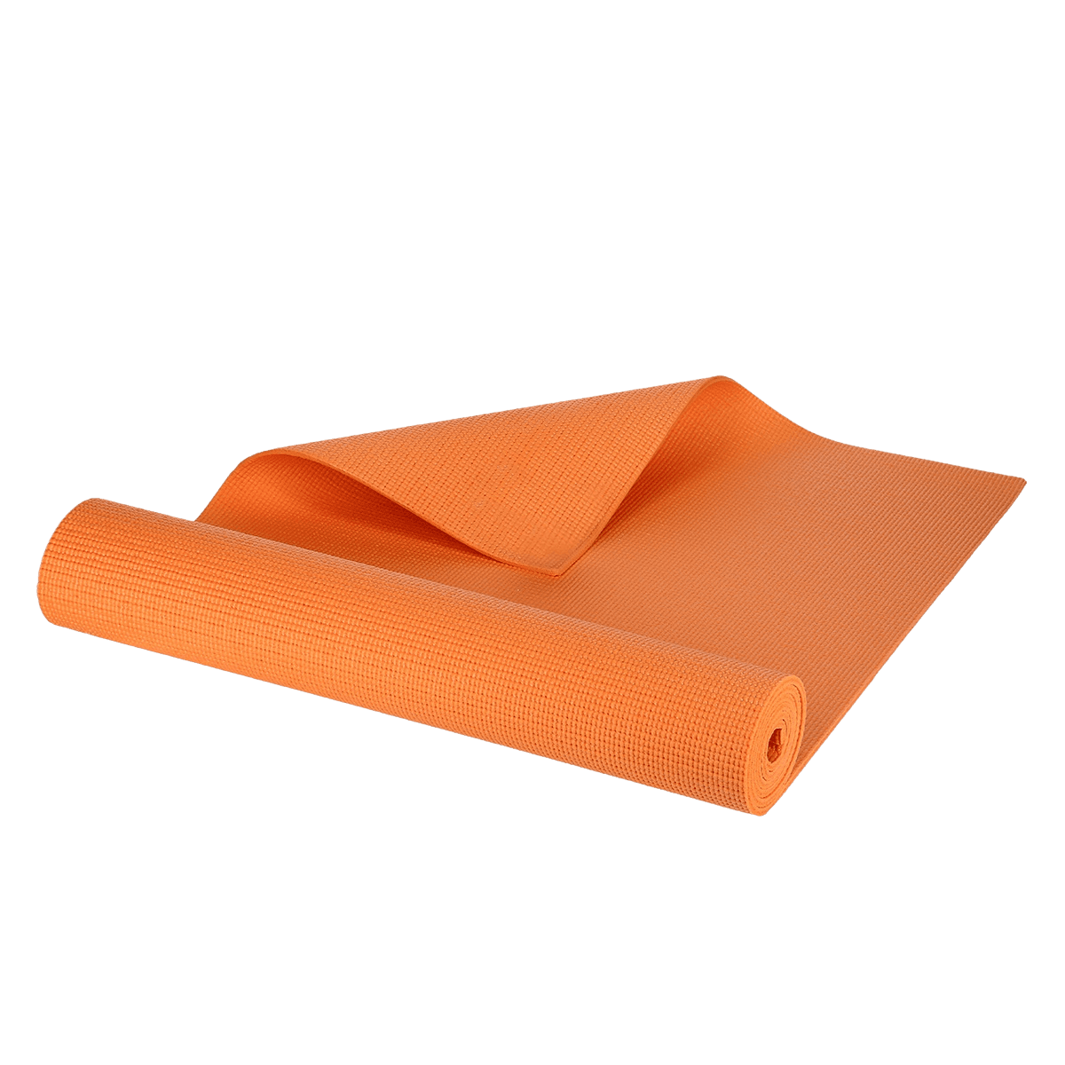 northix, Orange Yoga Mat, Non-slip, 6mm Thickness, Detail 1
