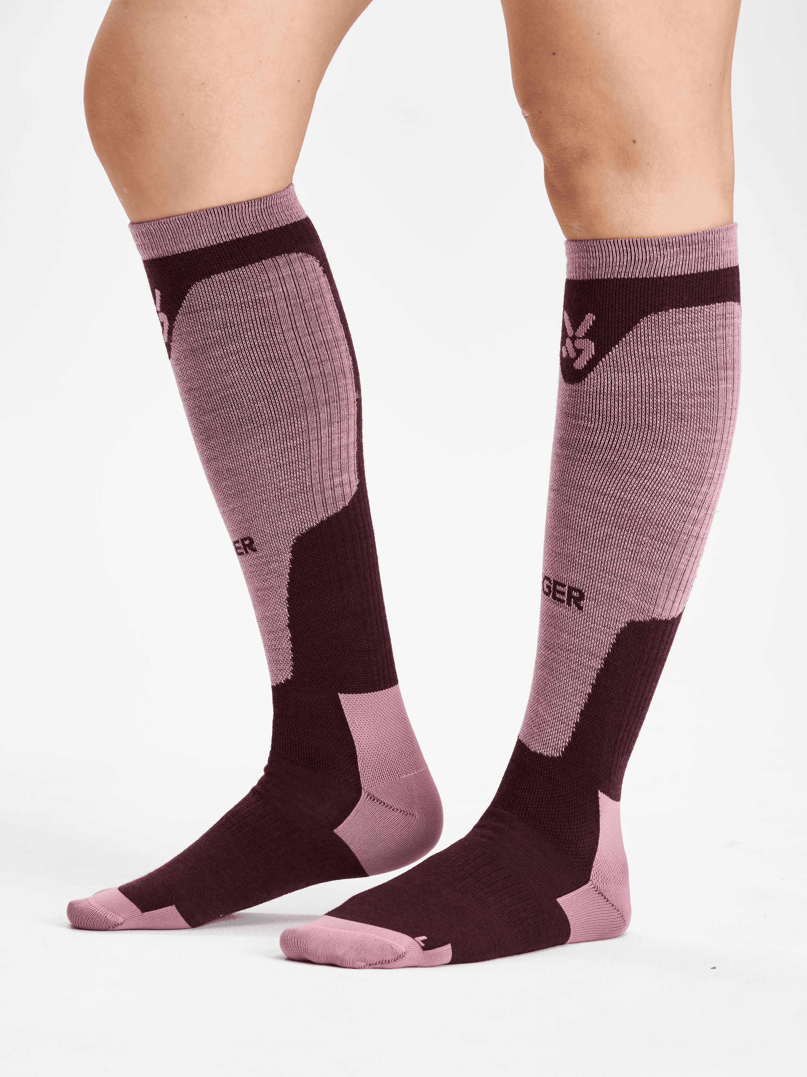 SEGER, RACE LIGHT WOOL COMPRESSION SKI SOCK, Model 1