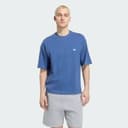 Adidas Originals Trefoil Essentials Melange Loose Cropped T-shirt, Blue