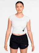 W NK TEMPO SWOOSH RUN SS, White