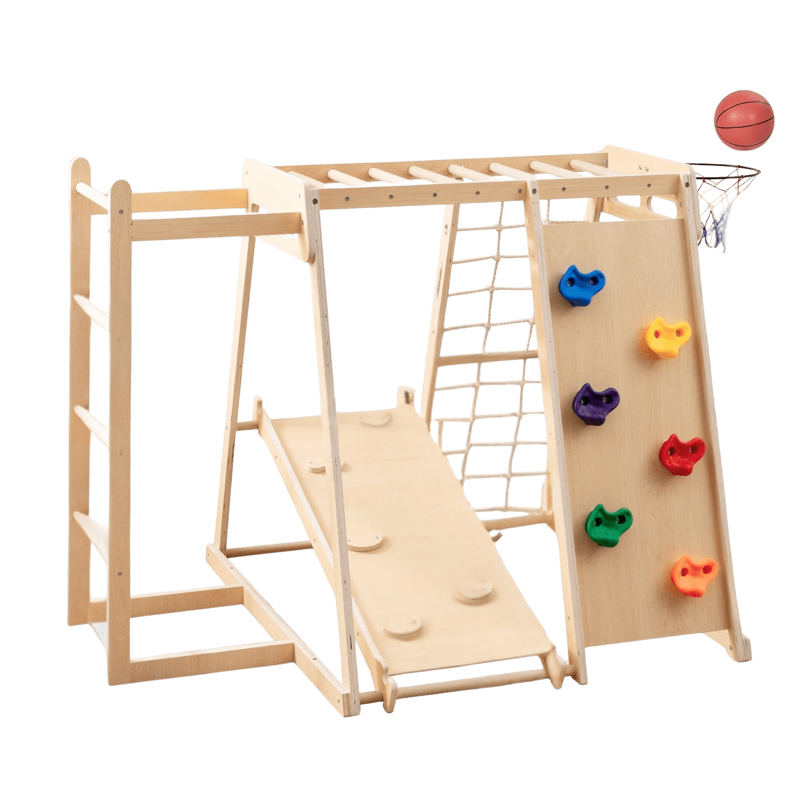 northix, Indoor Jungle Gym Playground With Slide Climbing Wall, Product 0