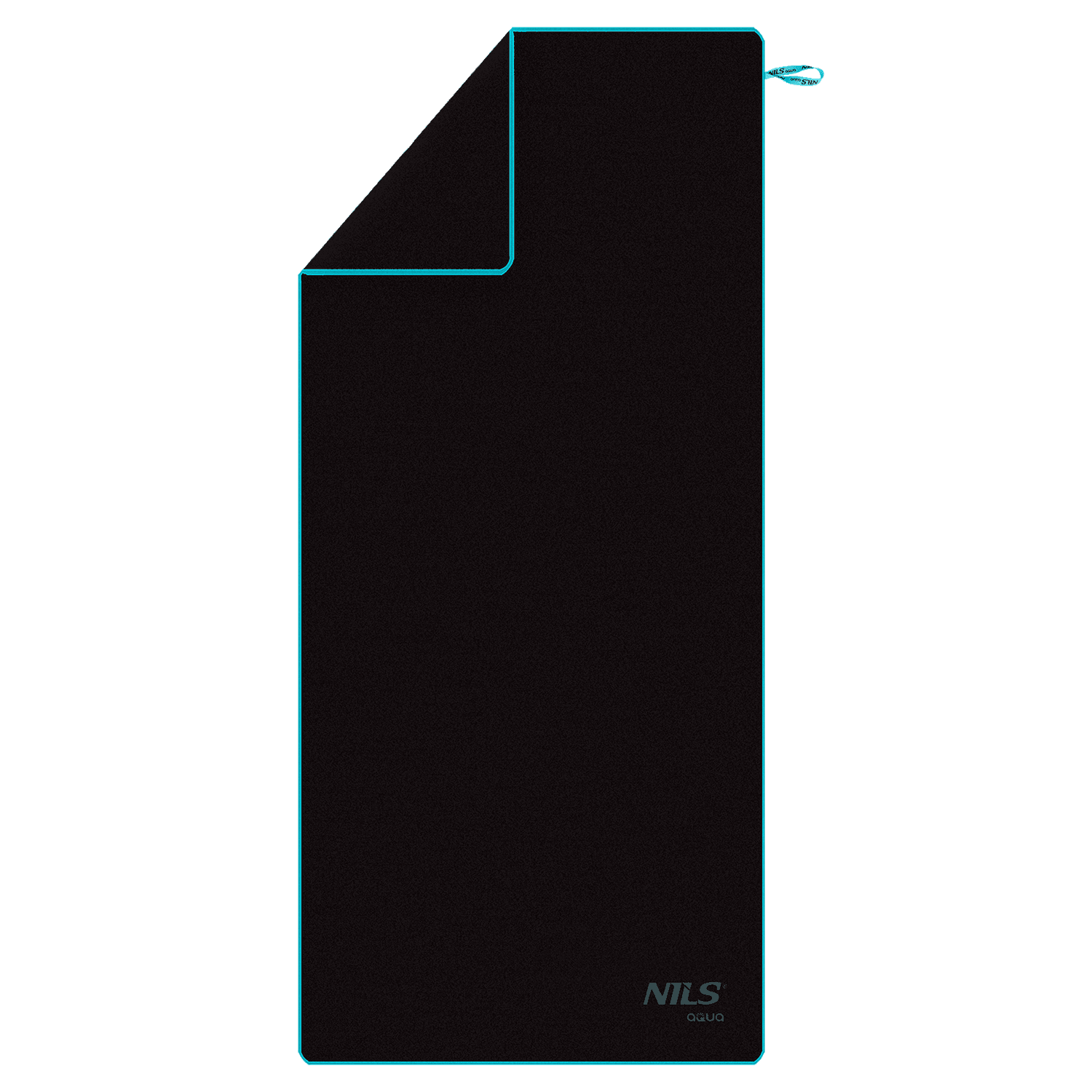 northix, Microfibre Towel 200x90 Cm, Black-blue, Product 0