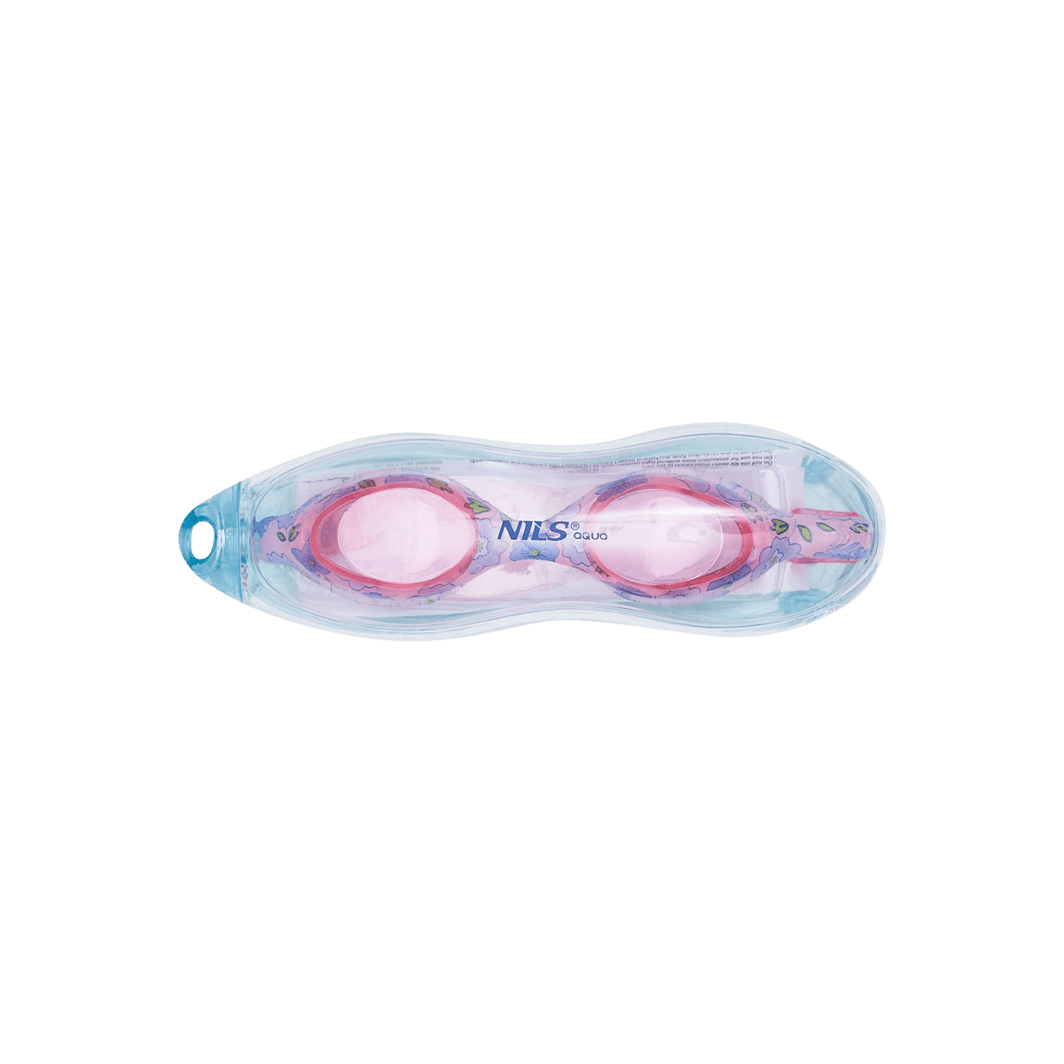 northix, Junior Swimming Goggles, Pink Flowers Design, Detail 1