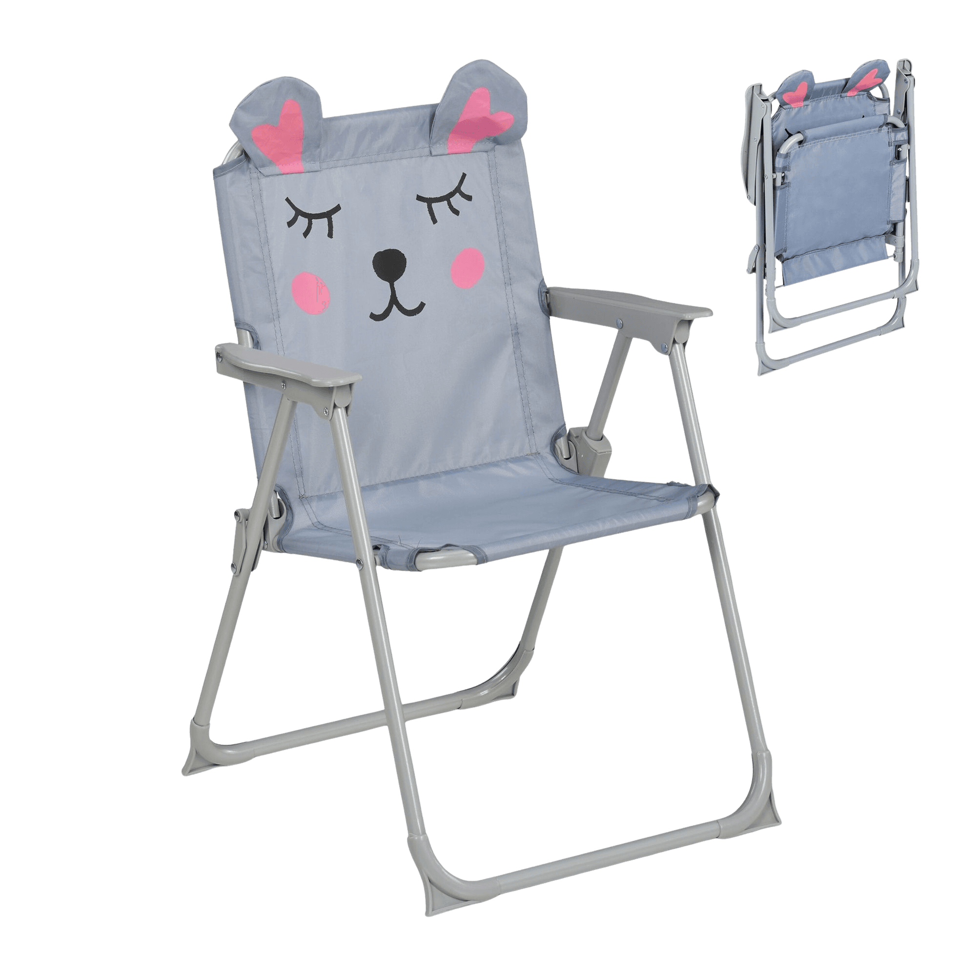 northix, Children's Folding Camping Chair With Animal Motif, Product 0
