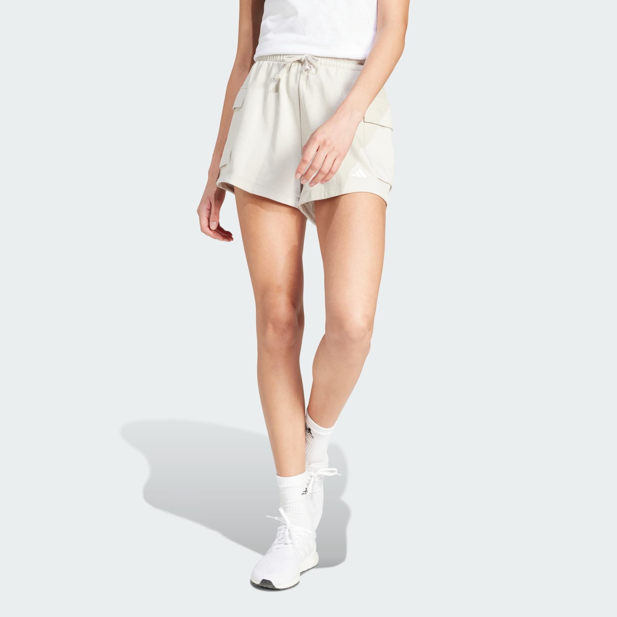 Adidas, Adidas Essentials Small Logo French Terry Cargoshorts, Model 1