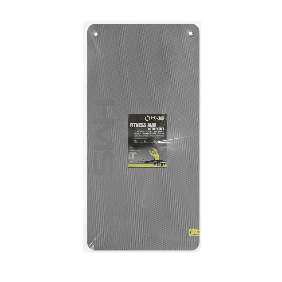 northix, Fitness Mat, Gray-black, Non-slip, 6mm Thick, Detail 1
