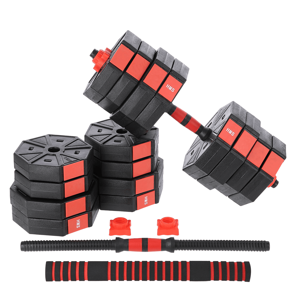 northix, 40 Kg Composite Barbell And Dumbbell Set, Product 0