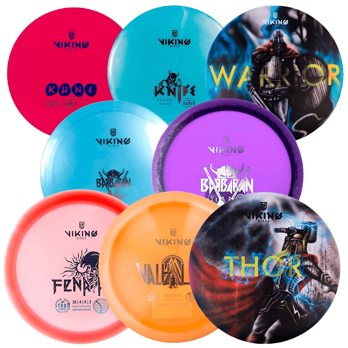 viking discs, Viking Discs Mayhem 8-disc Set, Product 0
