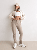 STRAIGHT LEG CARGO PANTS, Brown