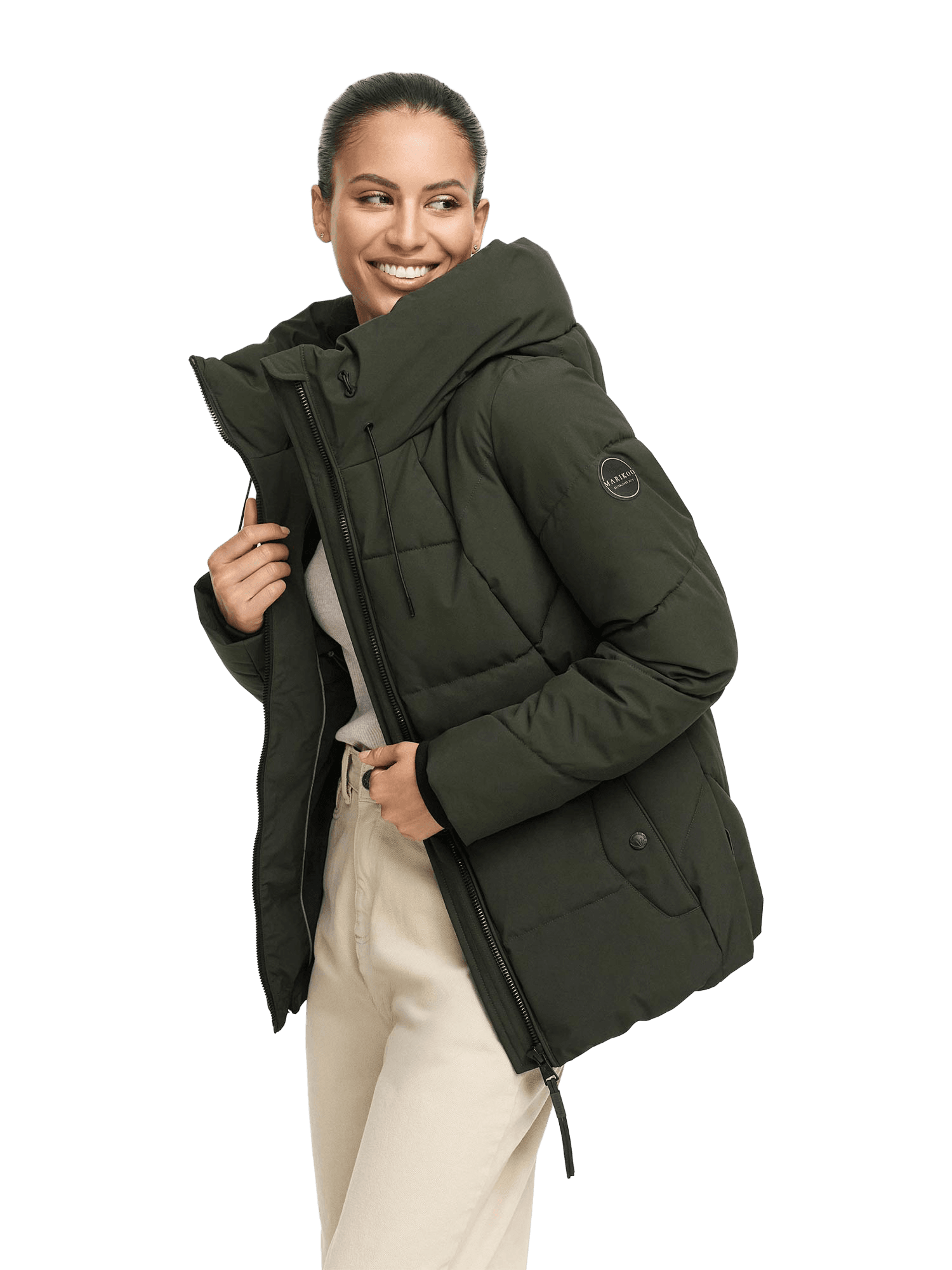 marikoo, Women Winterjacket Kuscheltatze, Model 1