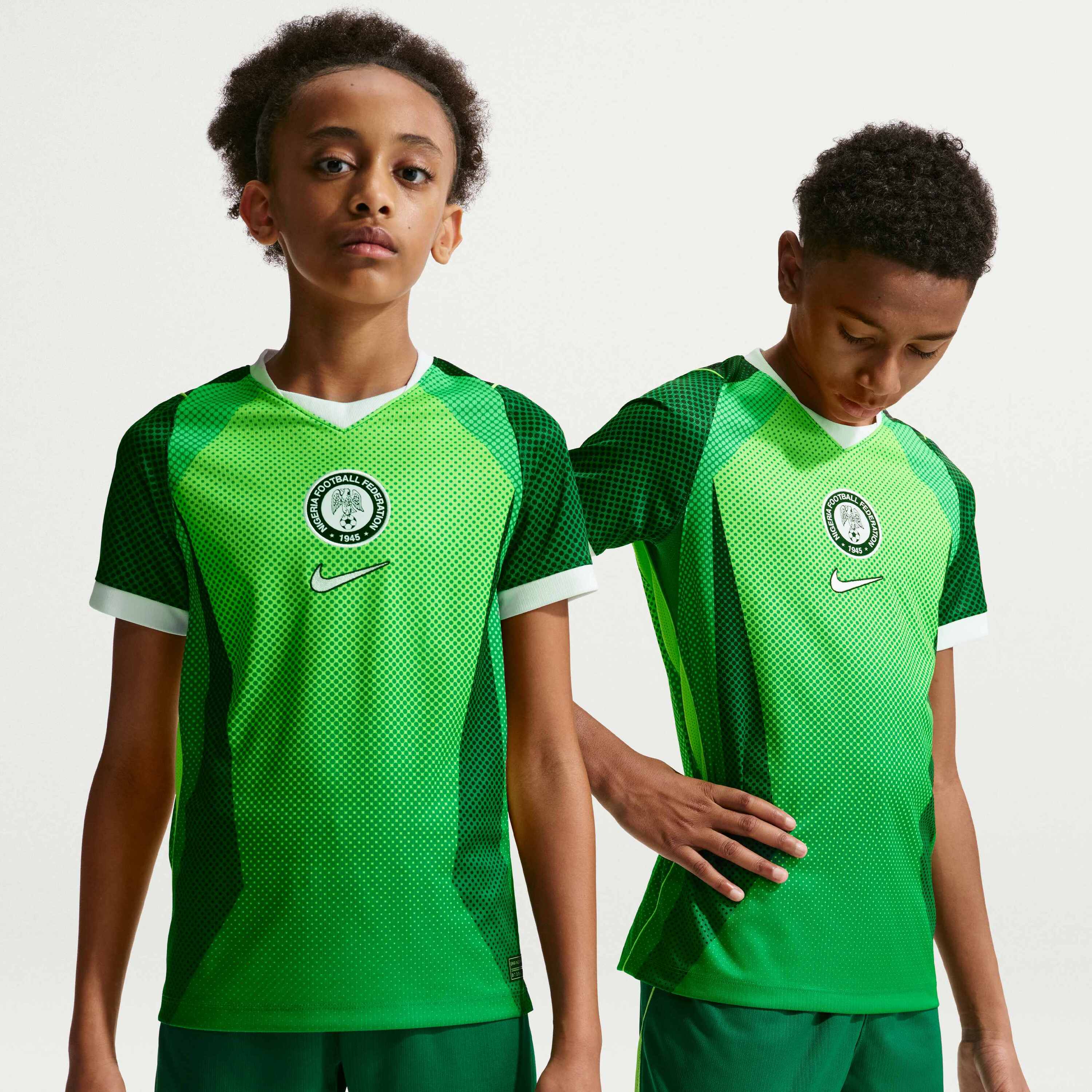 Nike, Older Kids' Dri-fit Football Short-sleeve Shirt Nigeria 2026 Stadium Home, Detail 1