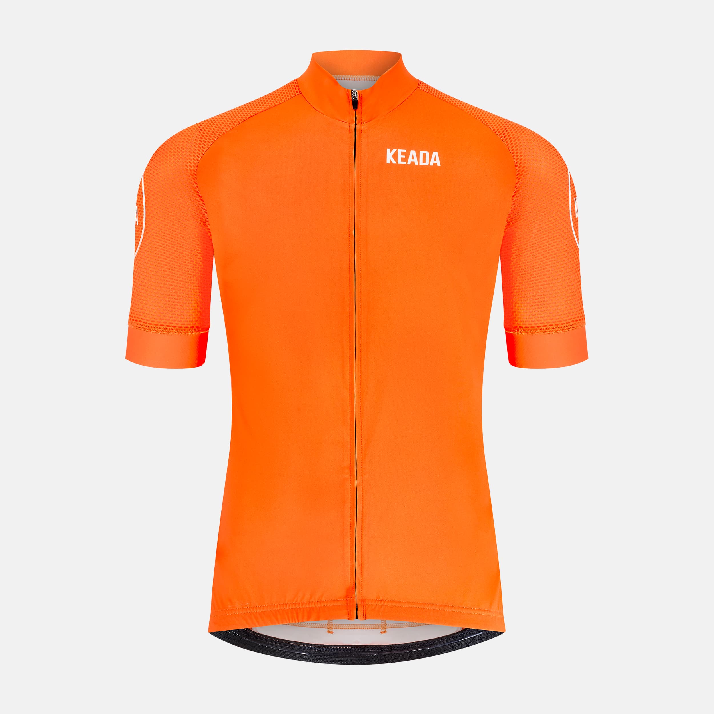 keada sports, Mens Essential Short Sleeved Cycling Jersey - Orange, Product 0