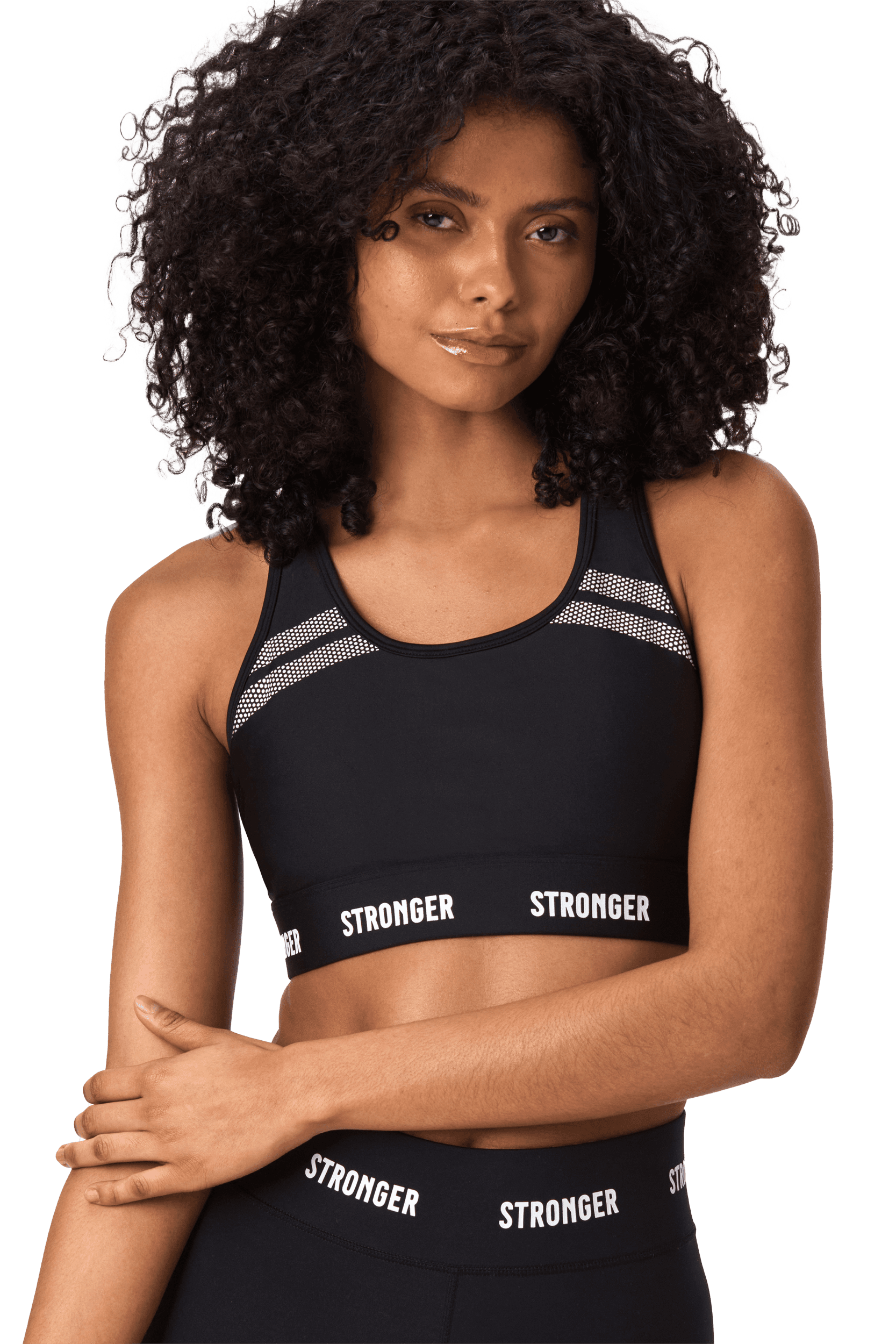 STRONGER, Hero Sports Bra, Model 1