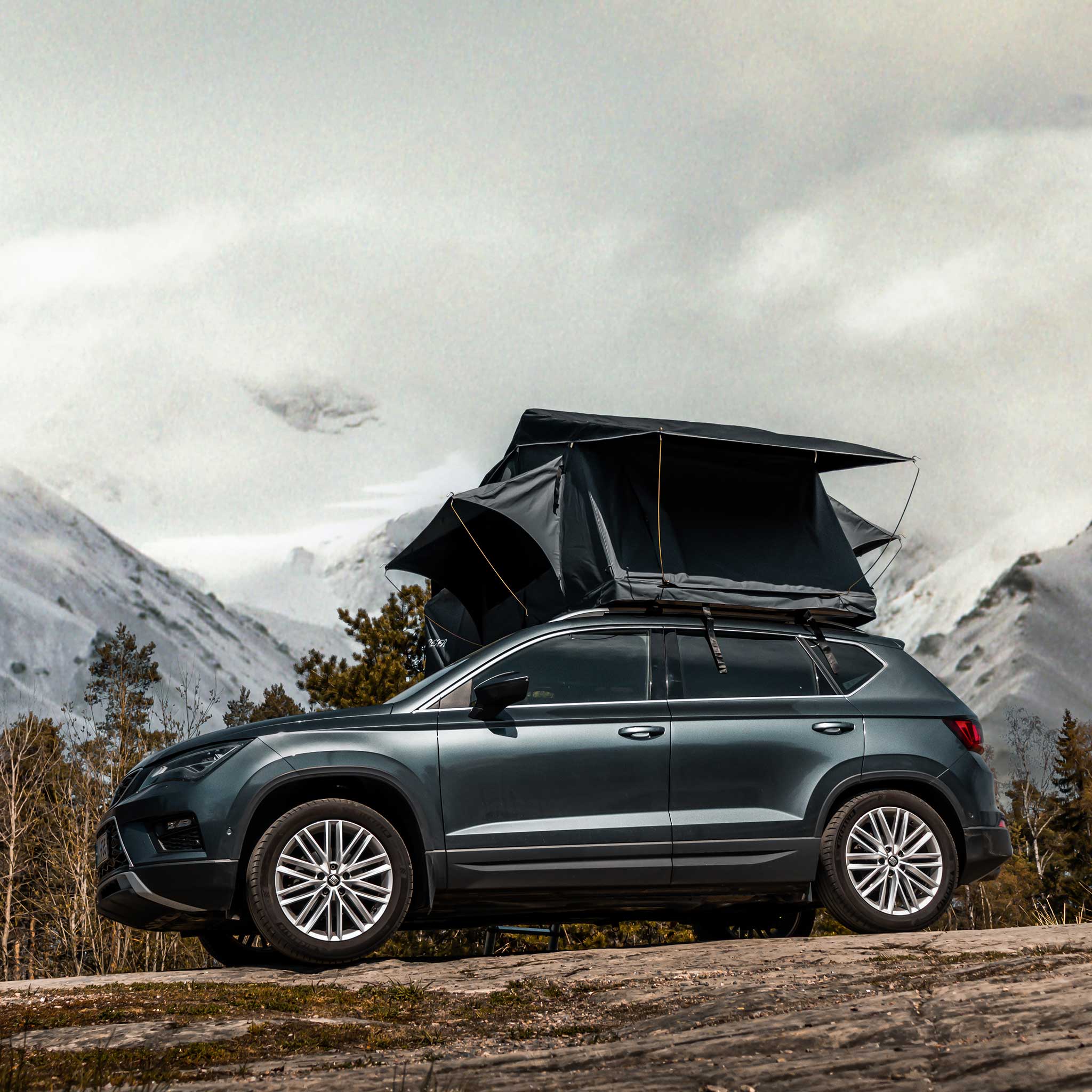 trekker, Trekker Rooftop Tent Camper M, Green, Detail 1