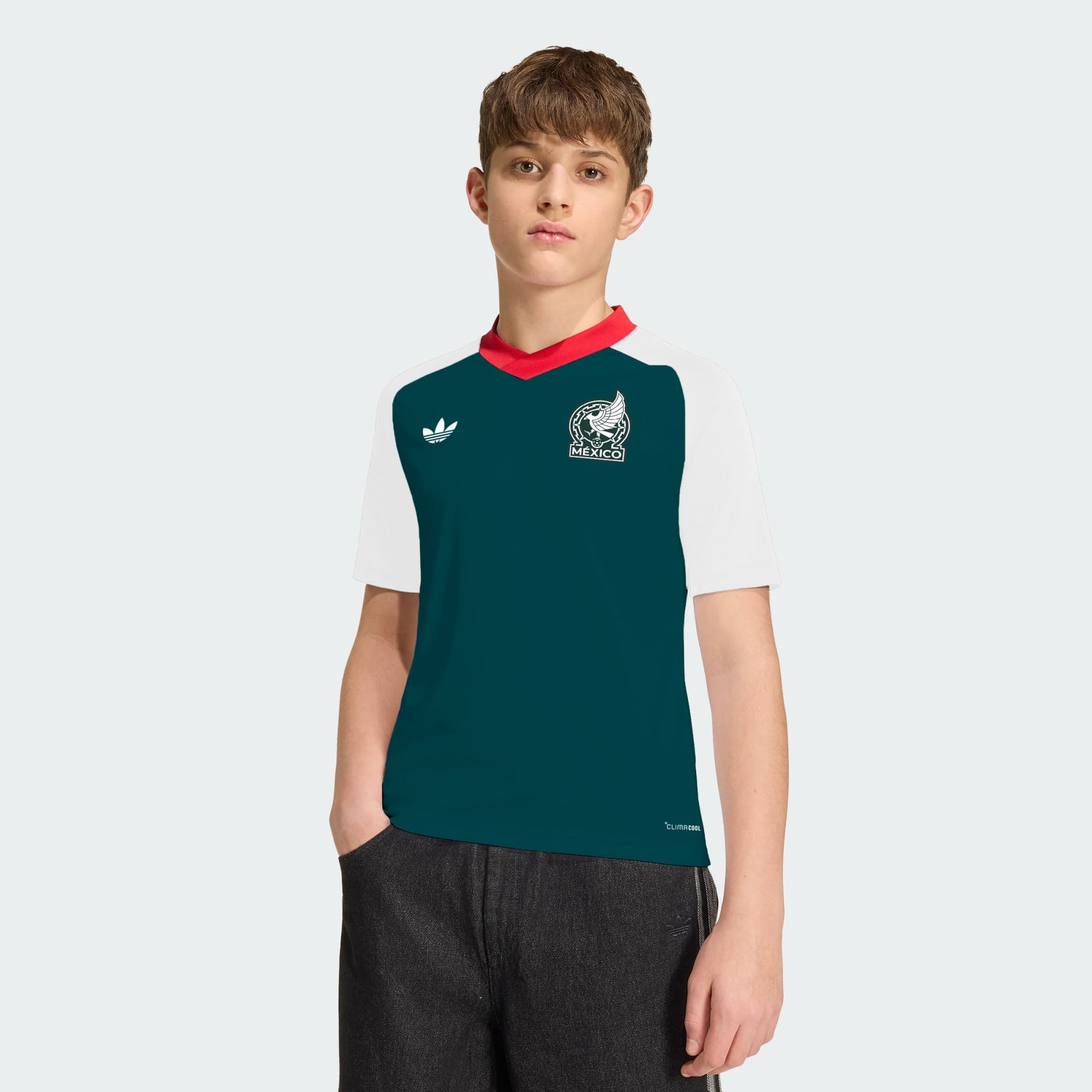 Adidas, Adidas Mexiko 26 Away Uppvärmningströja För Barn, Model 1