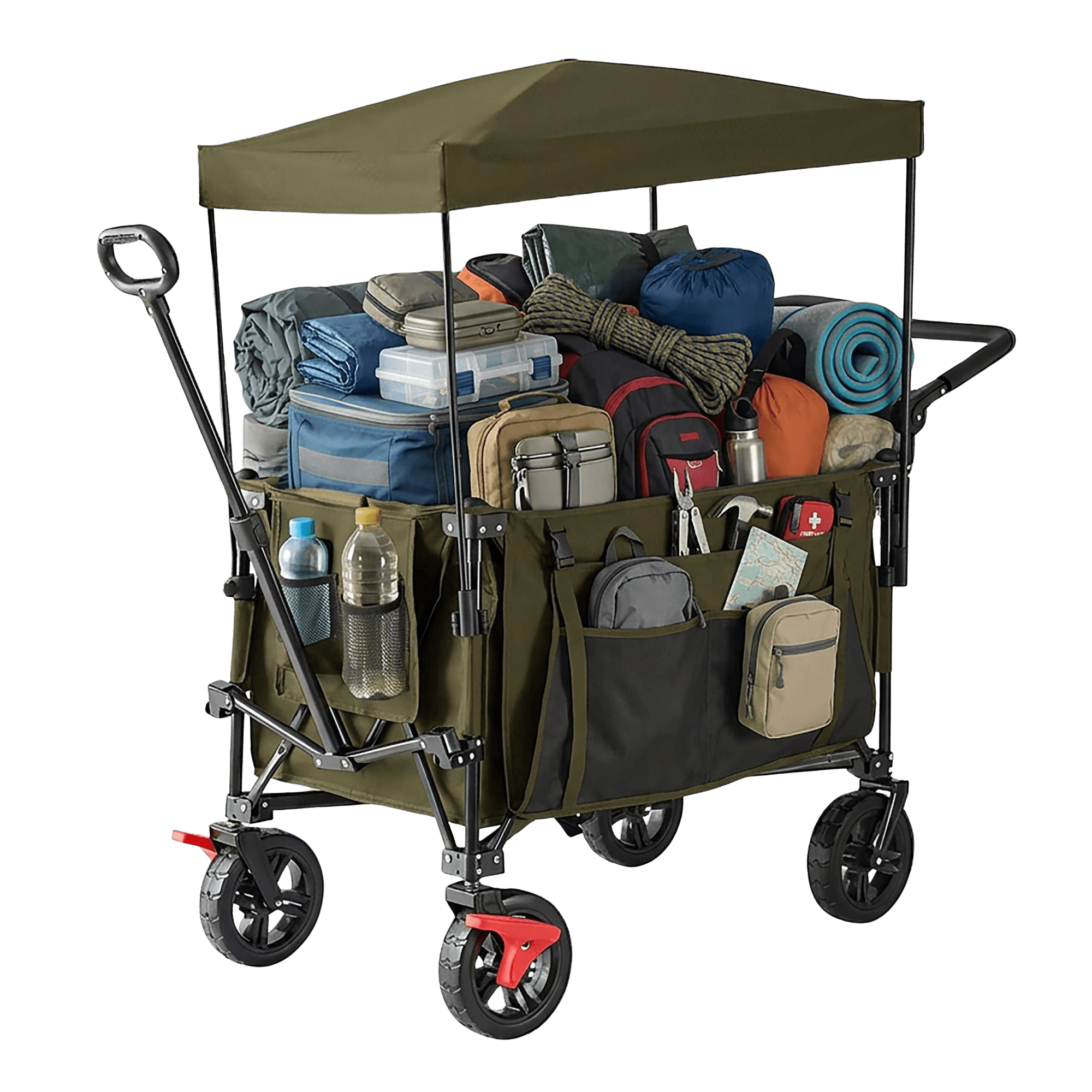 northix, Folding Trolley With Canopy, 200l Capacity, 150kg Load, Product 0