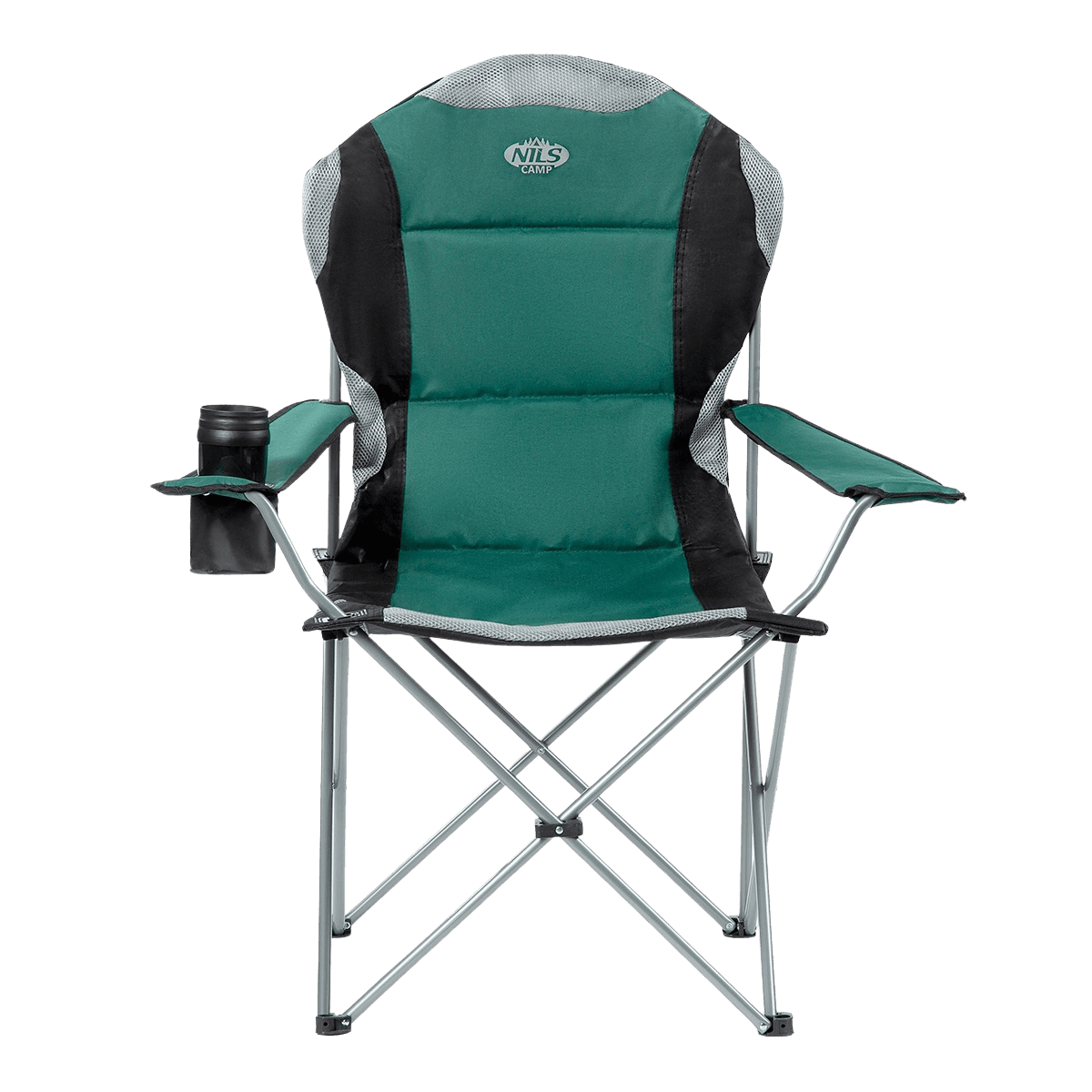 northix, Green Folding Camping Chair, Lightweight, Portable, Product 0