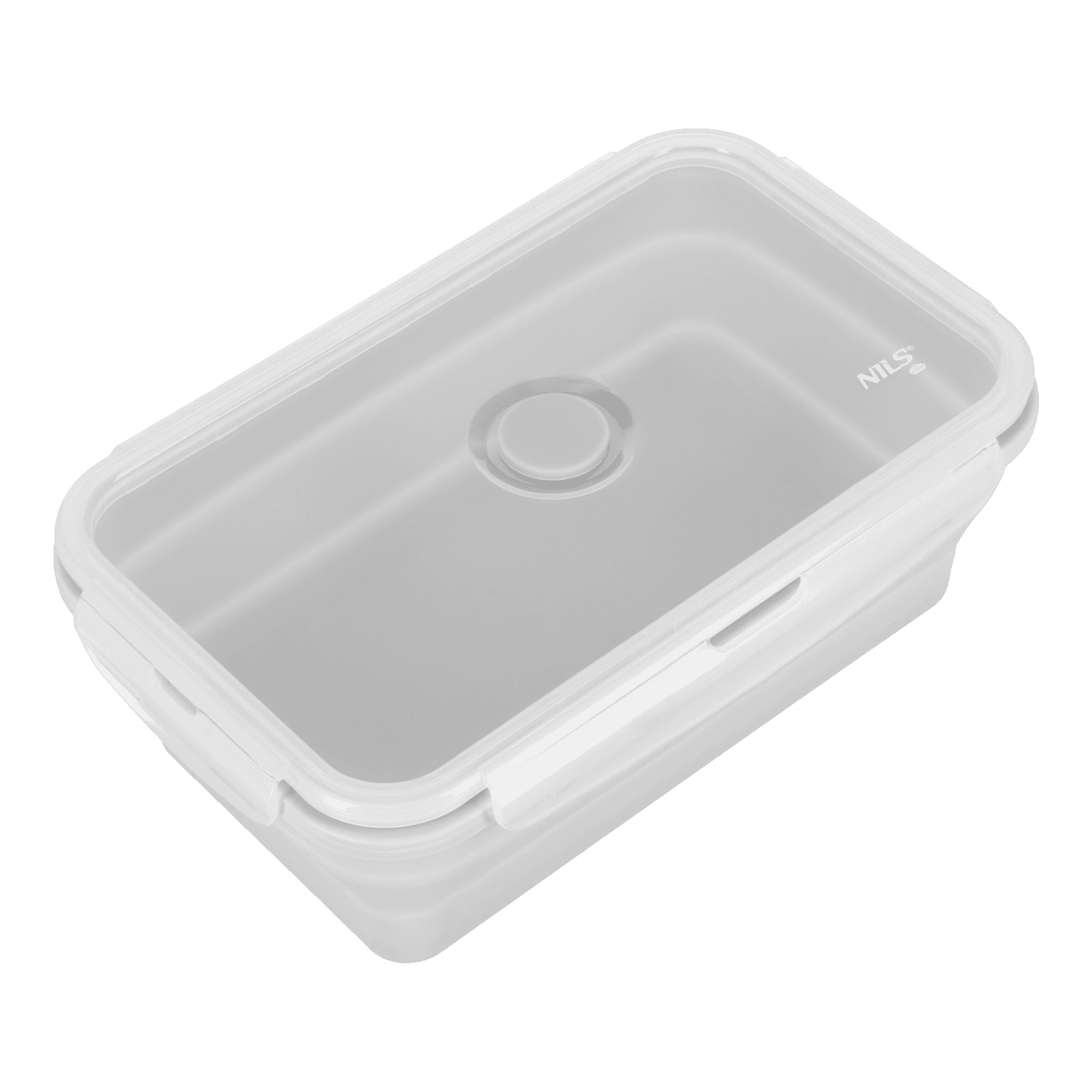 northix, Folding Lunch Box, Grey, 1200ml Capacity, Product 0