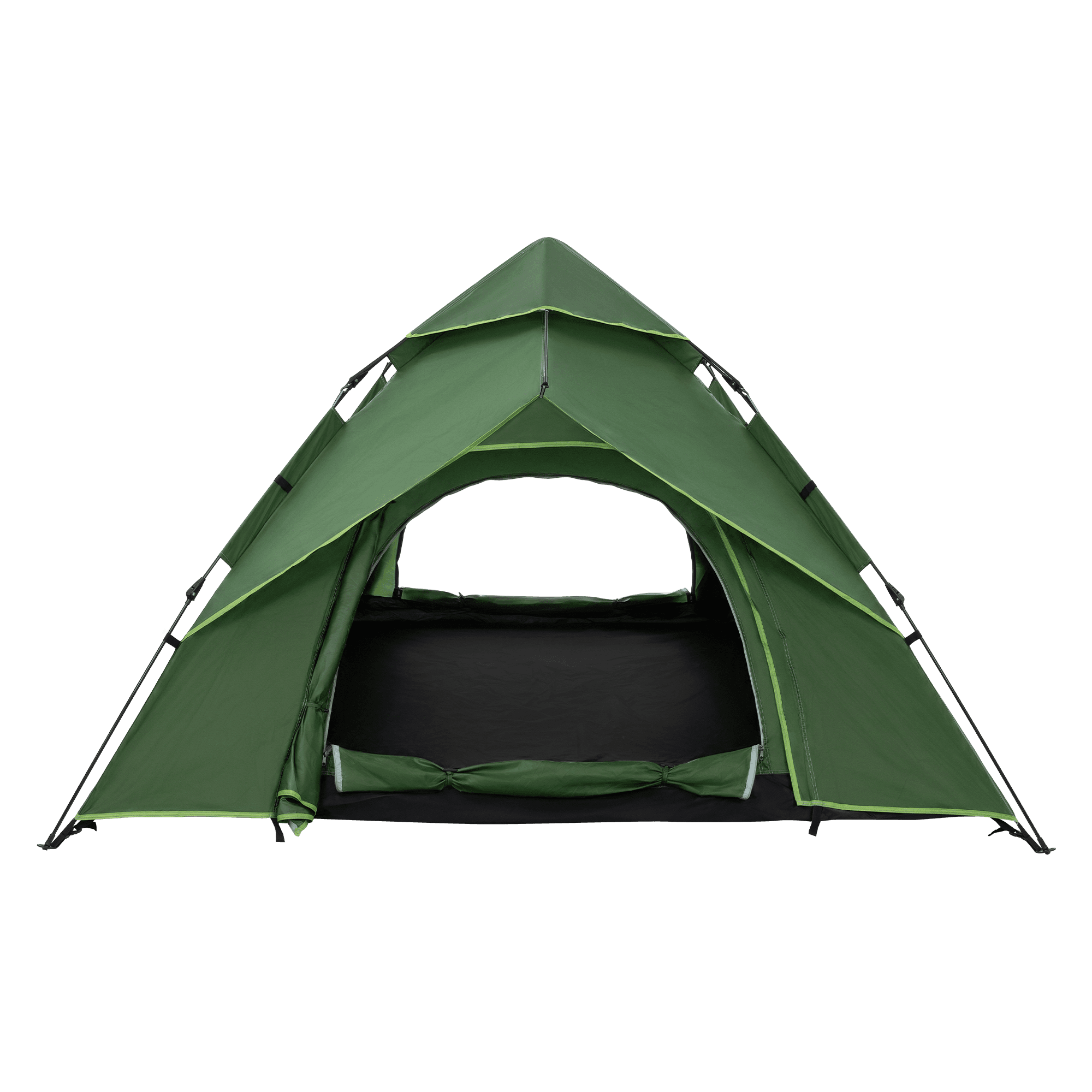 ECD Germany, Ecd Germany Pop Up Tent For 3 4 People Green Outdoor Beach Tent With 2 Doors Weatherproof Camping, Detail 1