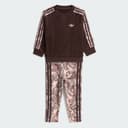 Adidas Originals Set Adidas X Liberty London Med Överdimensionerad Tröja Och Leggings, Brown