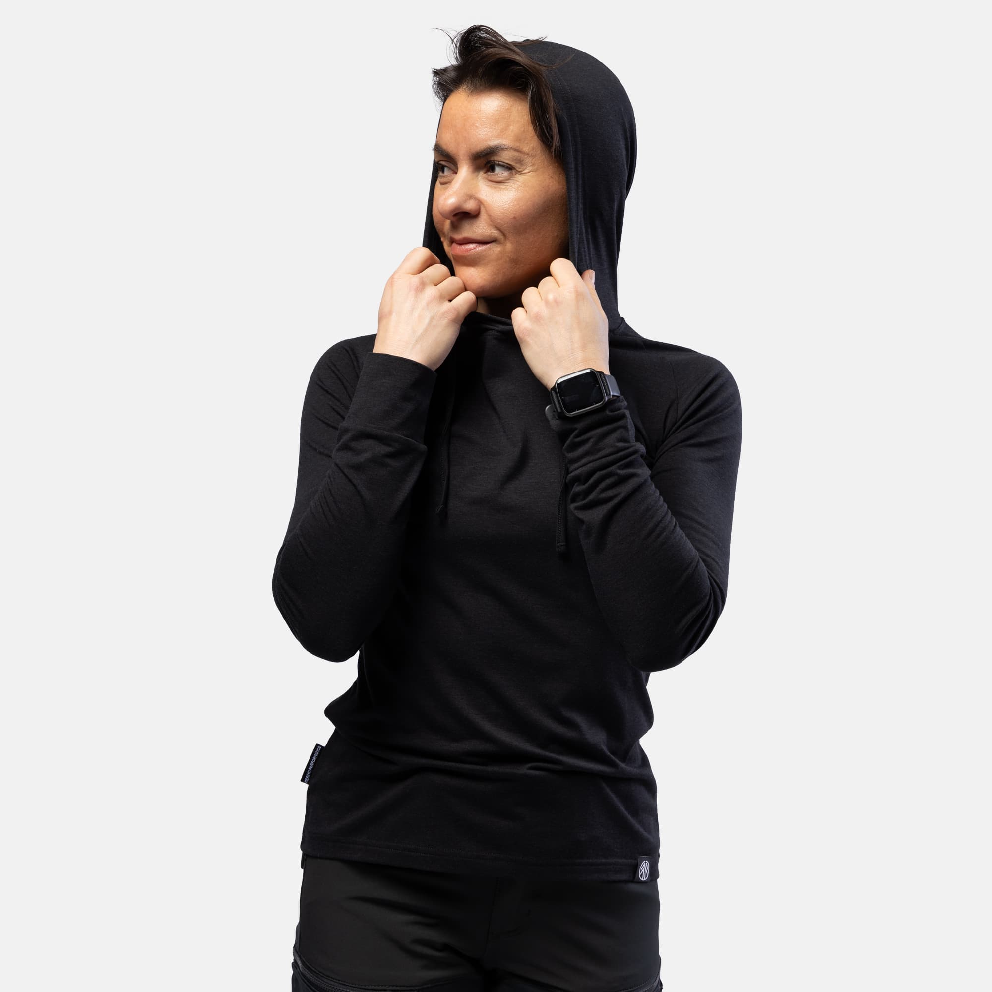 beyond nordic, Bn213 Light Merino Hoodie Women's, Model 1