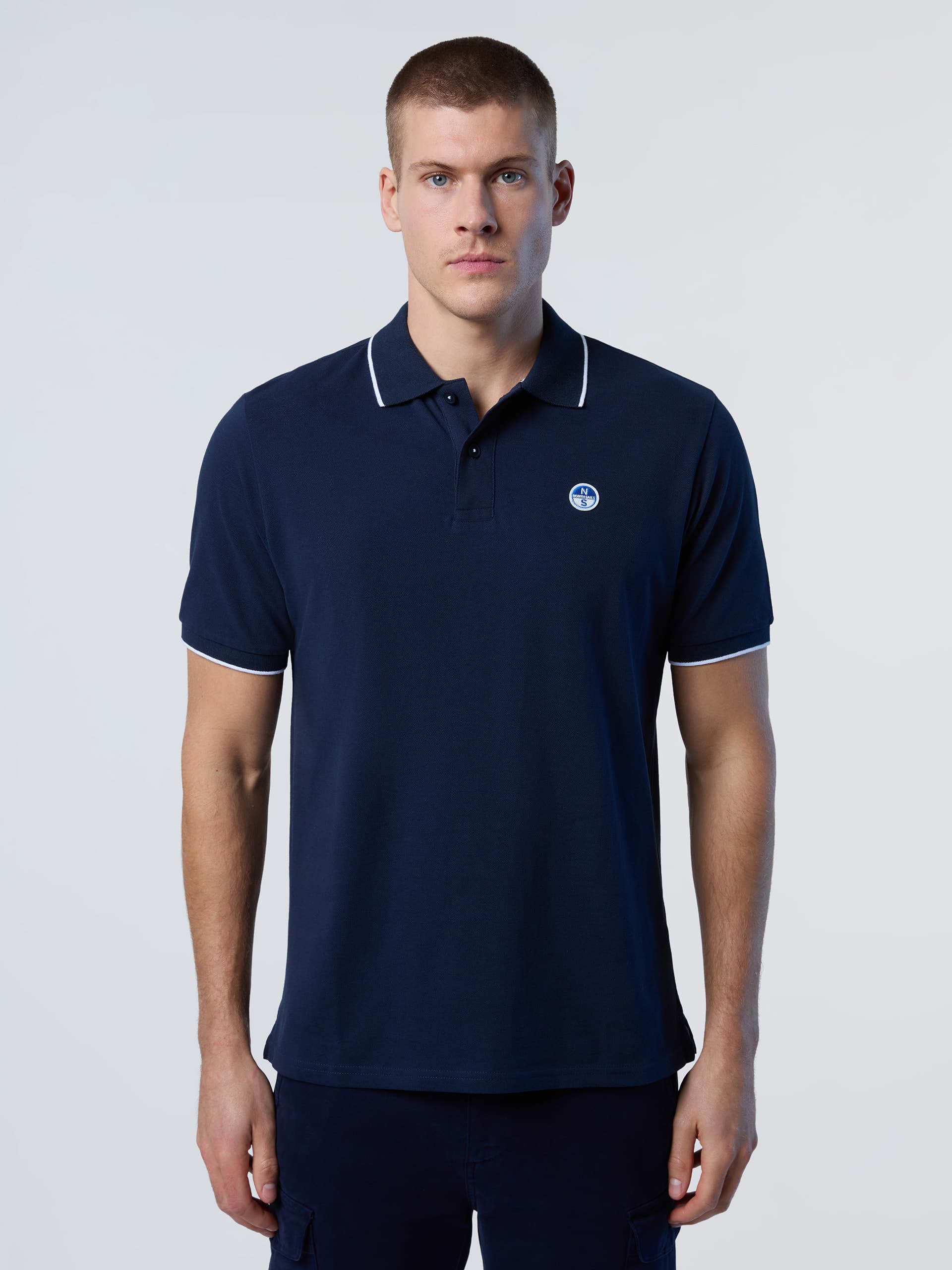north sails, North Sails Polo Shirt With Contrast Trims, Product 0
