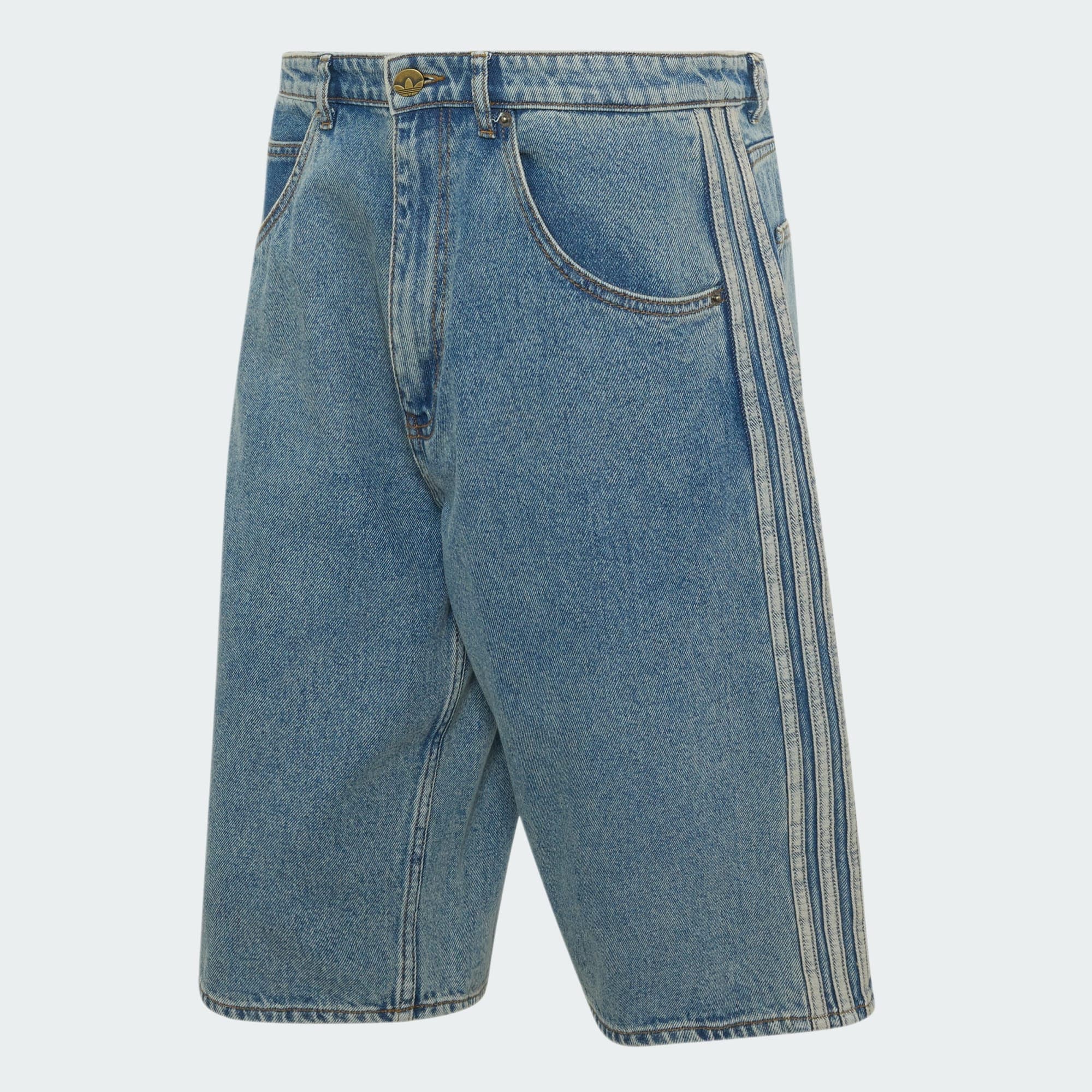 ADIDAS ORIGINALS, Adidas Originals Firebird Adicolor Mid-rise Straight Leg Jeansshorts, Product 0