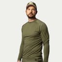 Bn219 Light Merino Ls Crew Men's, Green