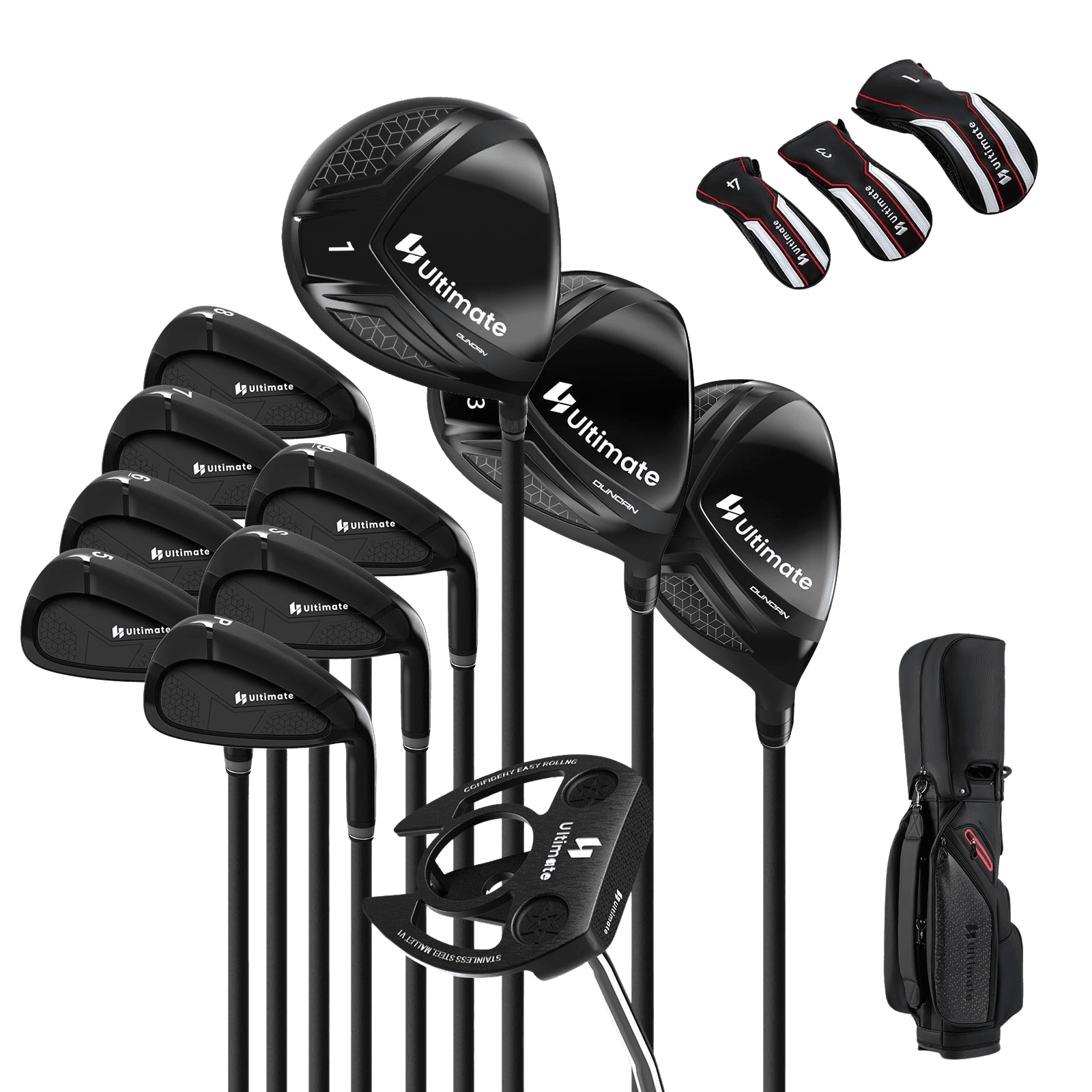 northix, Right-handed Men's Golf Club Set With Stand Bag, Product 0