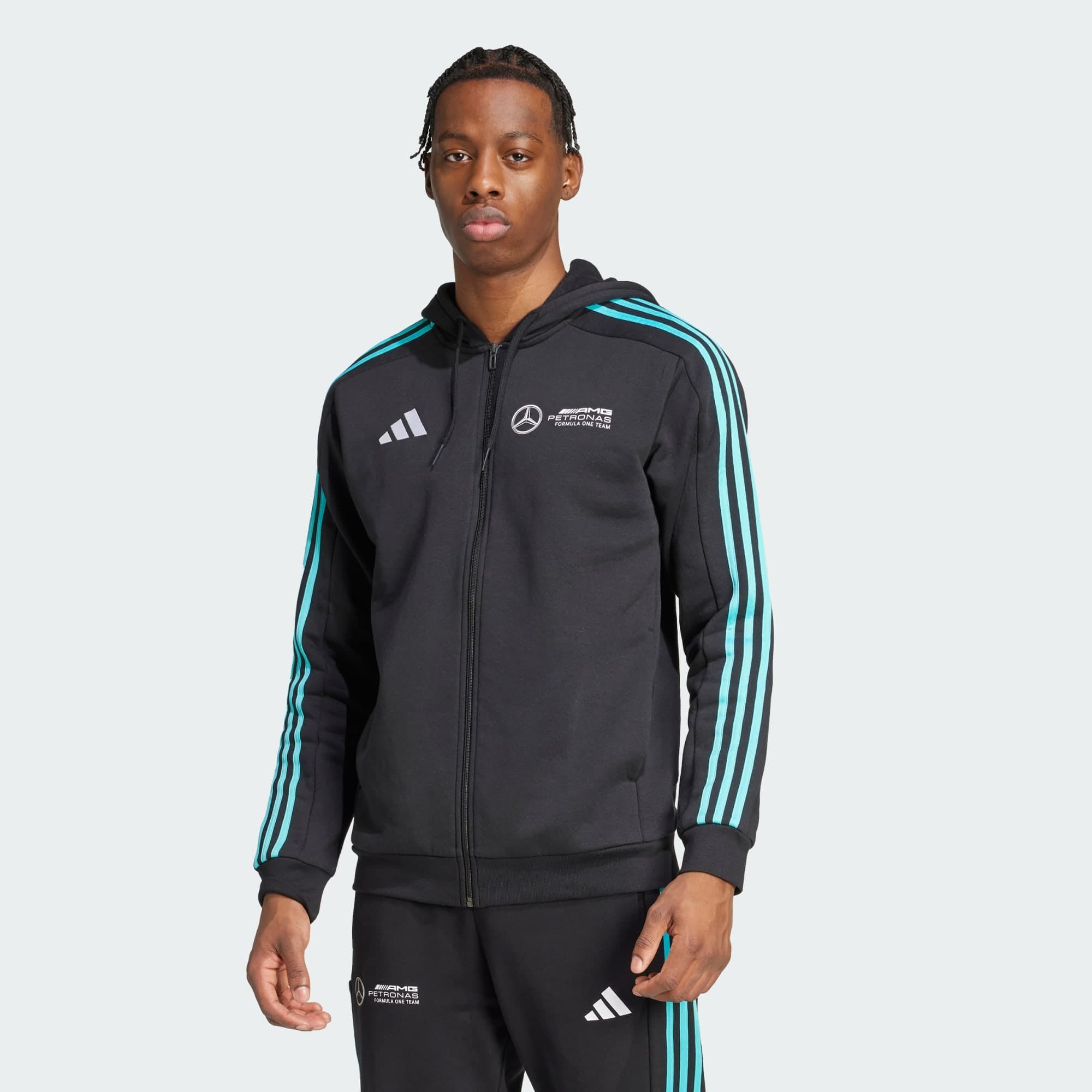 Adidas, Adidas Mercedes - Amg Petronas Formula One Team Dna Full Zip Hoodie, Model 1