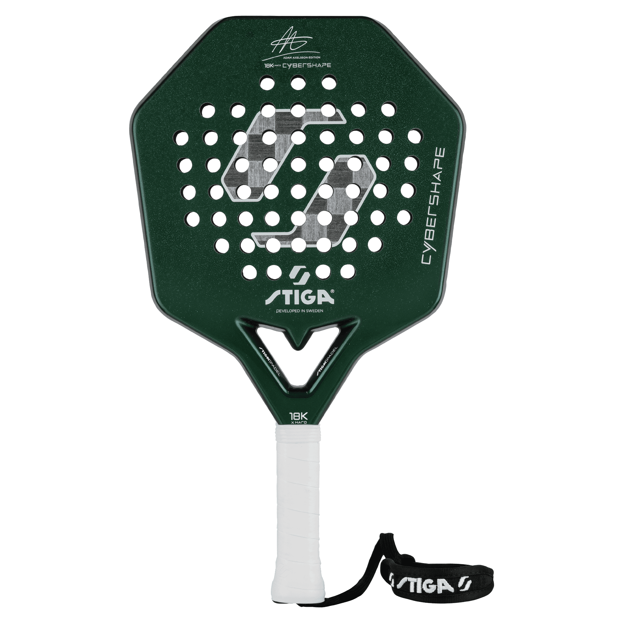 STIGA, Padel Racket 18k X Hard Adam Edition Cybershape, Product 0