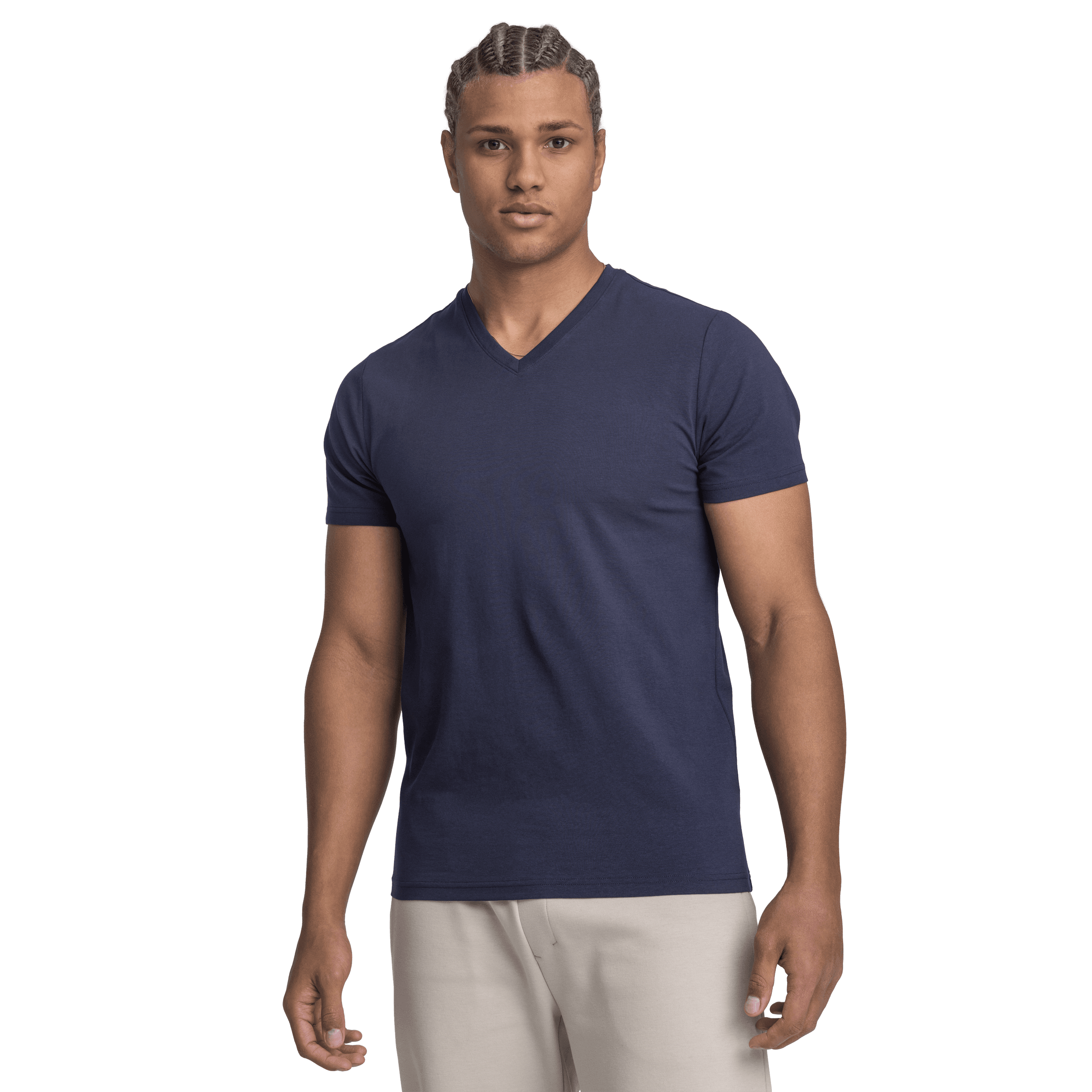 SOC, M SLIM FIT V-NECK TEE, Model 1