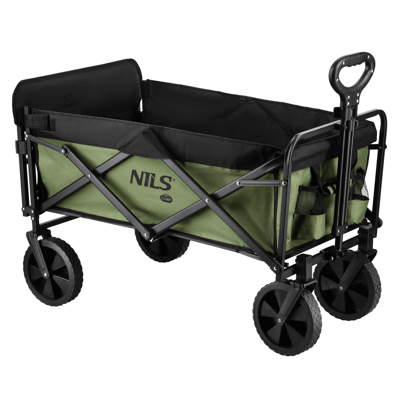 northix, Folding Wagon, Green, 150l Capacity, Product 0