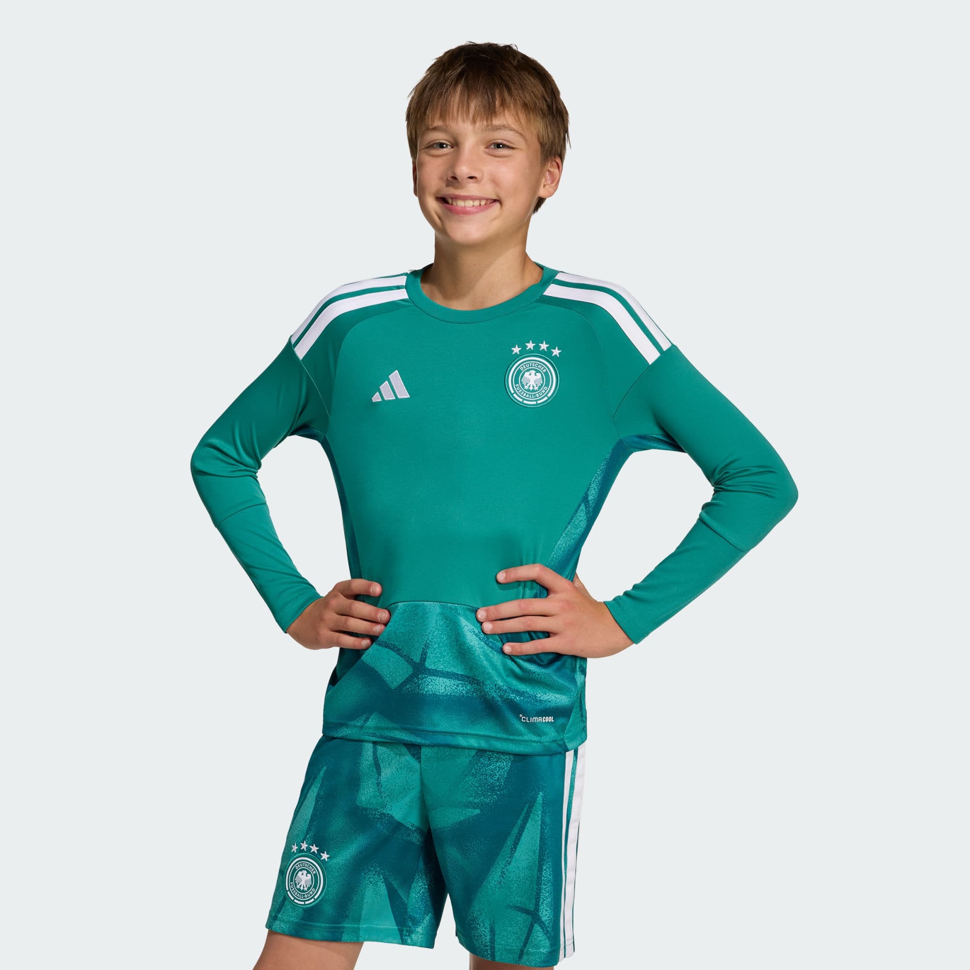 Adidas, Adidas Tyskland 26 Långärmad Målvaktströja För Barn, Model 1
