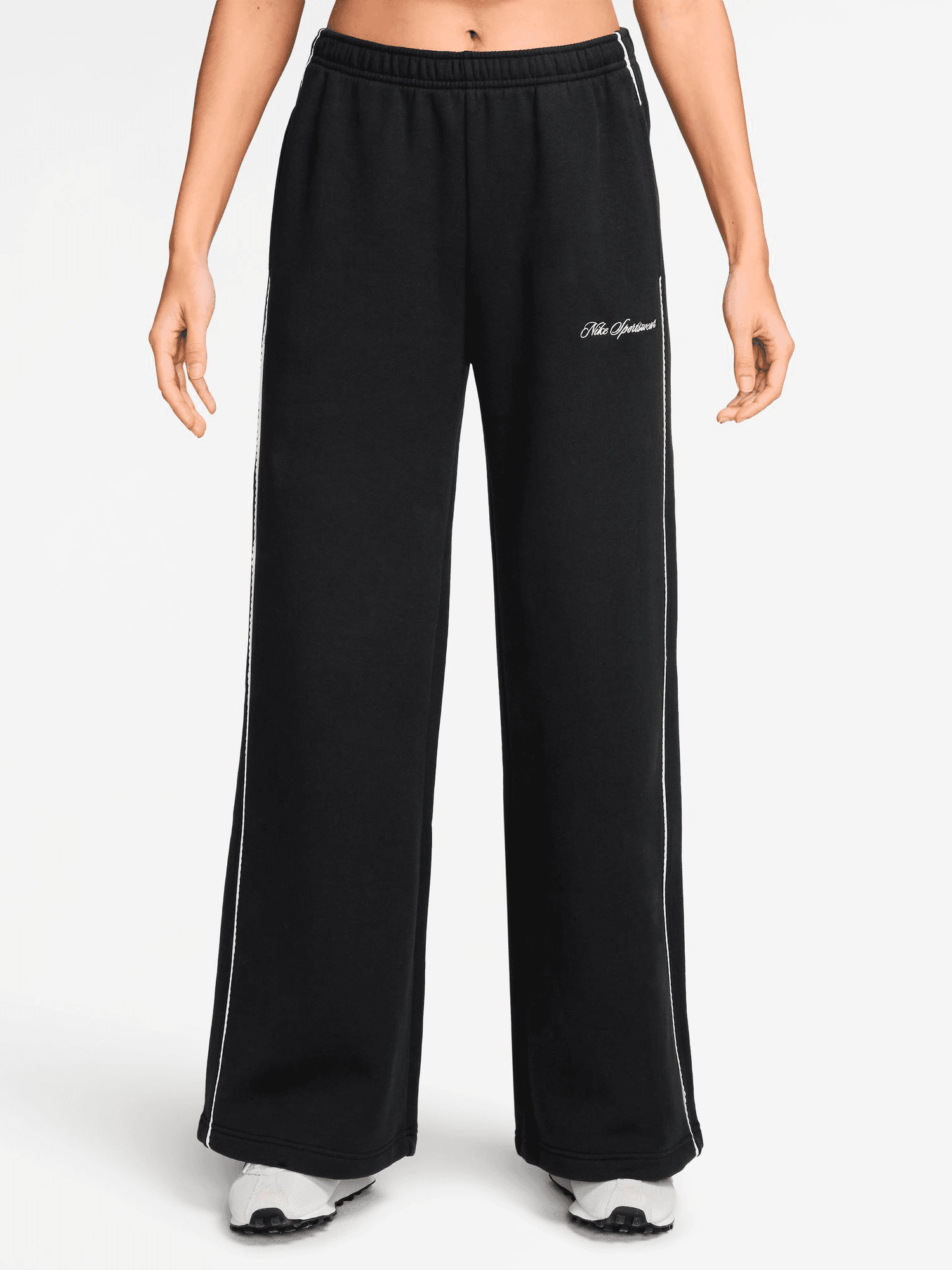 Nike, W STUDIO FLEECE SCALLOP WL, Model 1